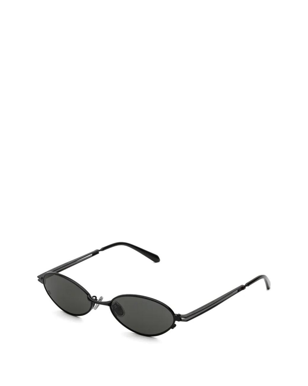 Retrosuperfuture Black Luno Oval-Frame Sunglasses