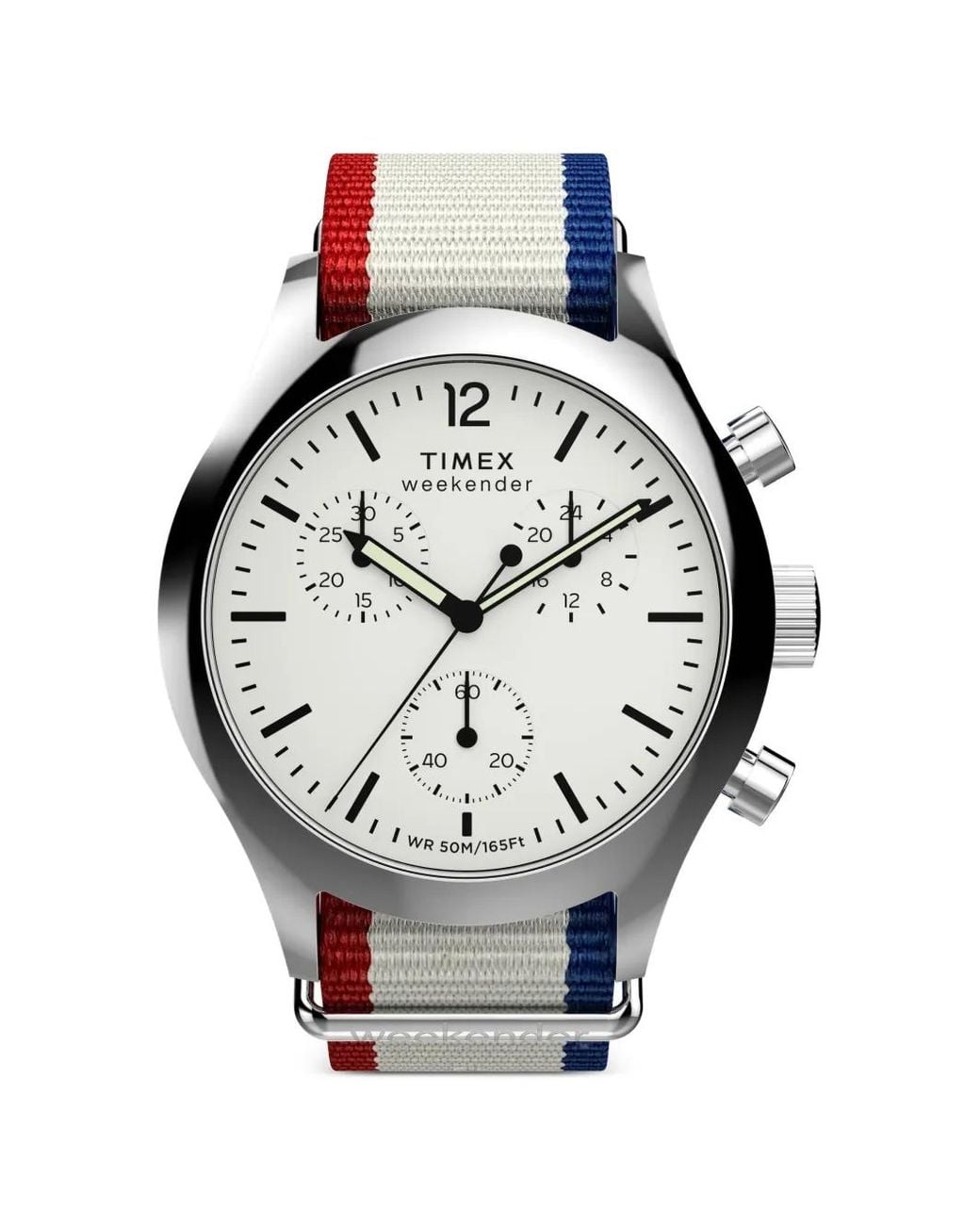 Timex Gray Weekender New England Chronograph 40Mm Watch for men