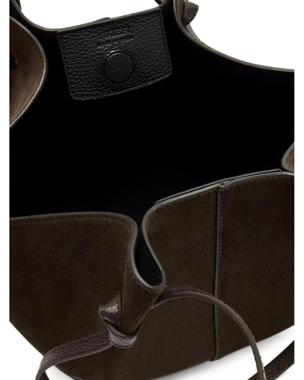 Yuzefi Black Mochi Suede Tote Bag