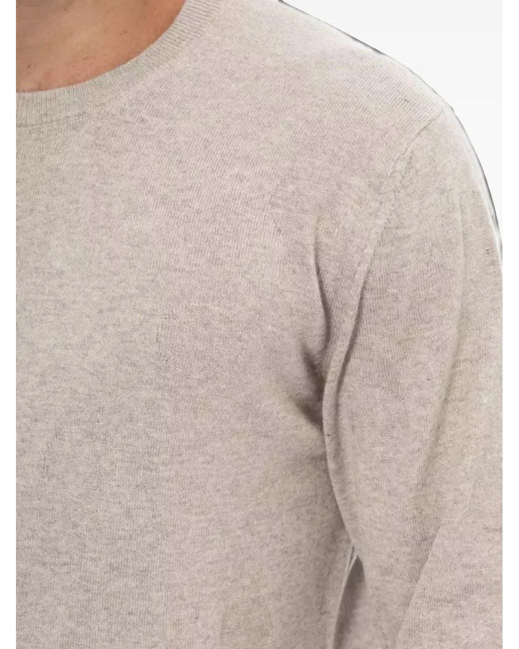 Alpha Studio Gray Crew-Neck Sweater for men