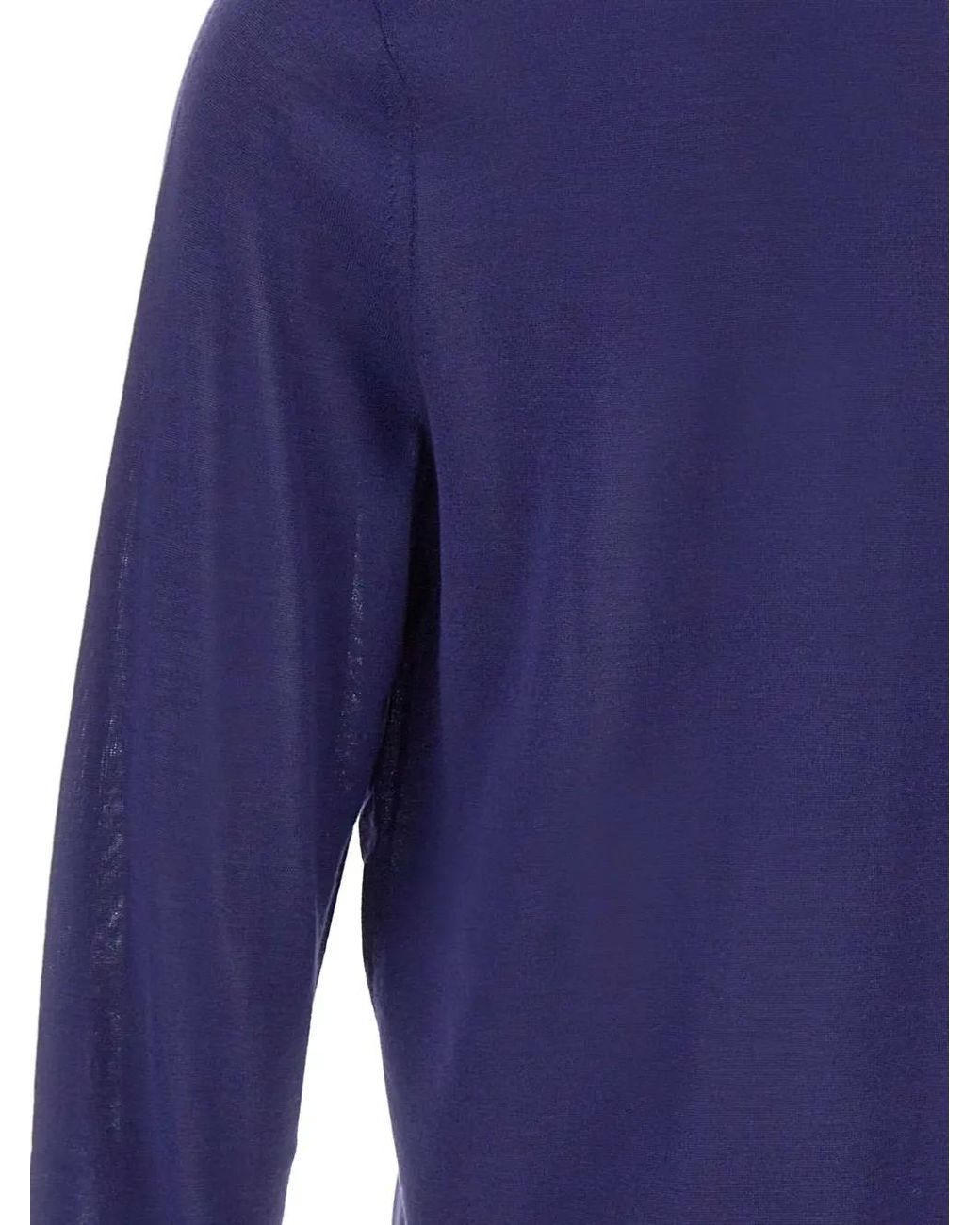 Paul Smith Blue Crew-Neck Embroidered-Logo Sweater for men