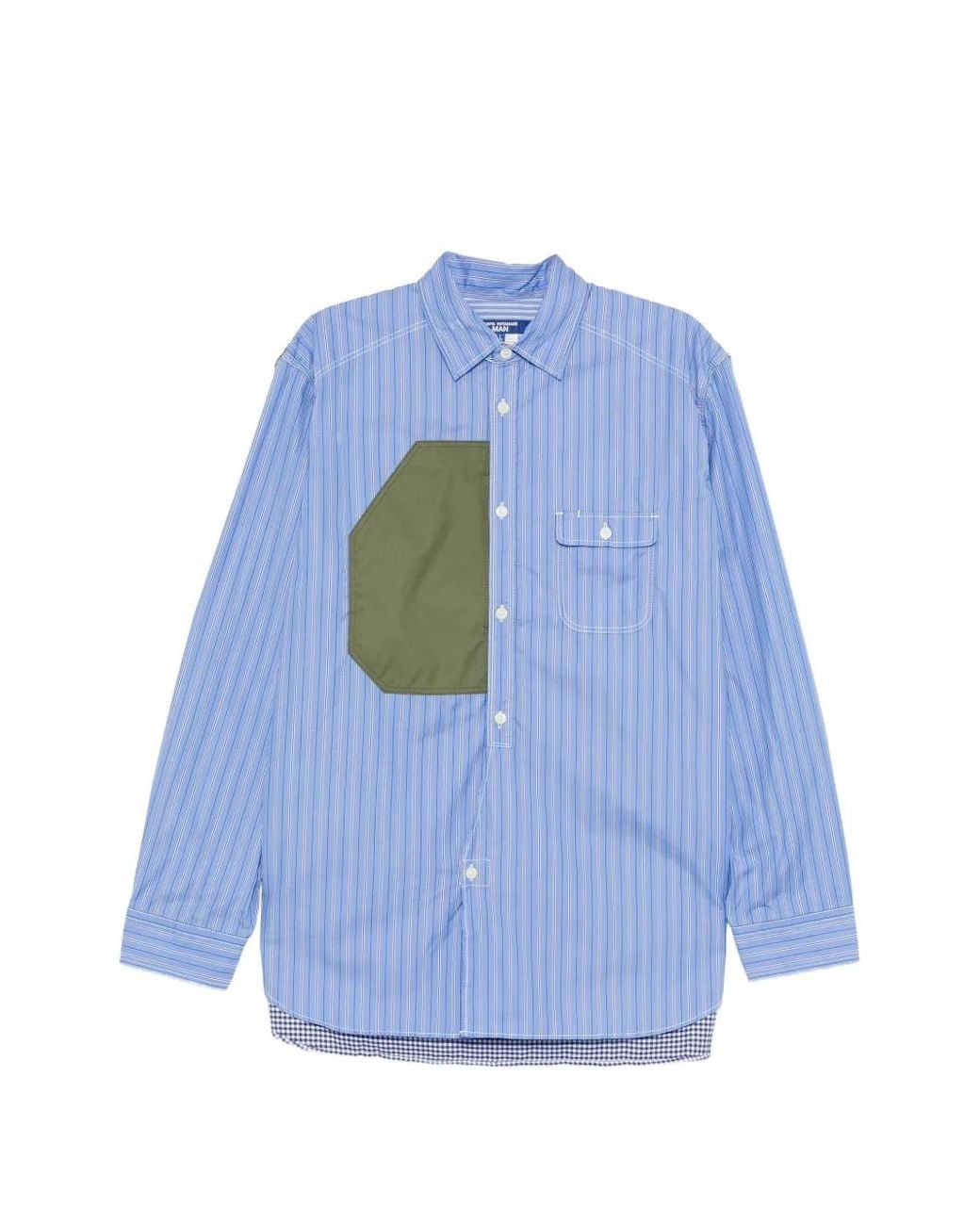 Junya Watanabe Blue Striped Shirt for men