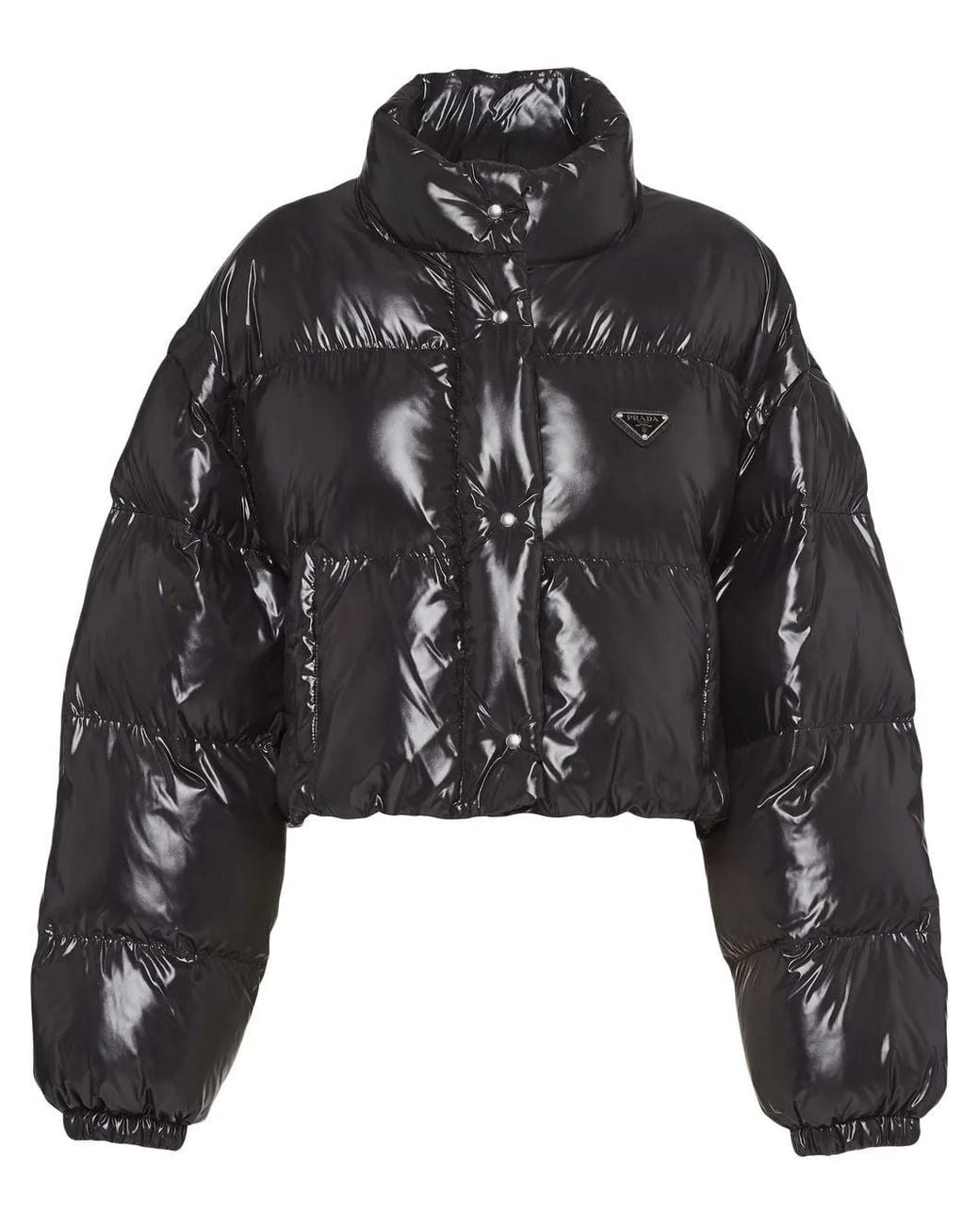 Prada Black Re-Nylon Cropped Nylon Jacket