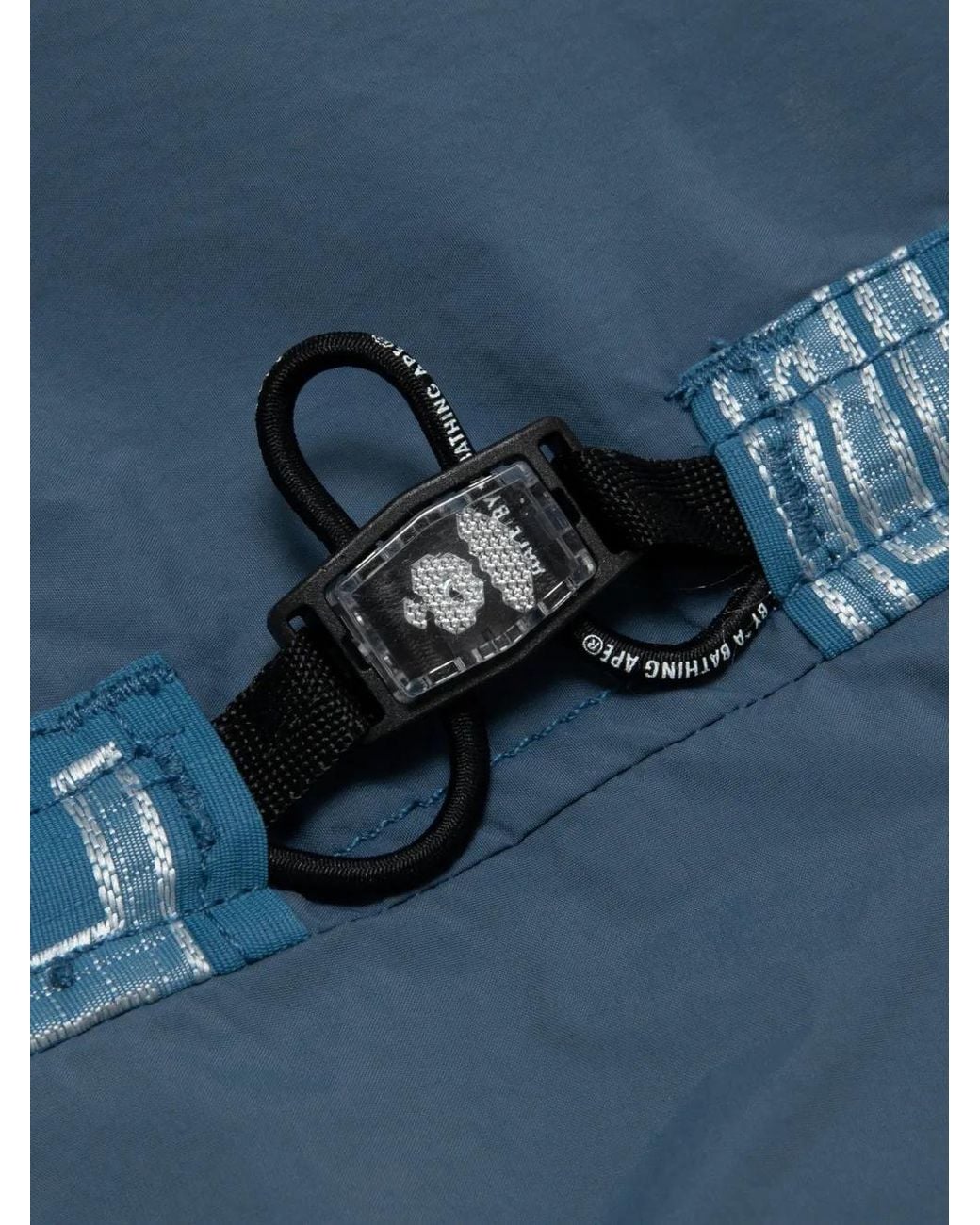 Aape By A Bathing Ape Blue Moonface Monogram-Print Jacket for men