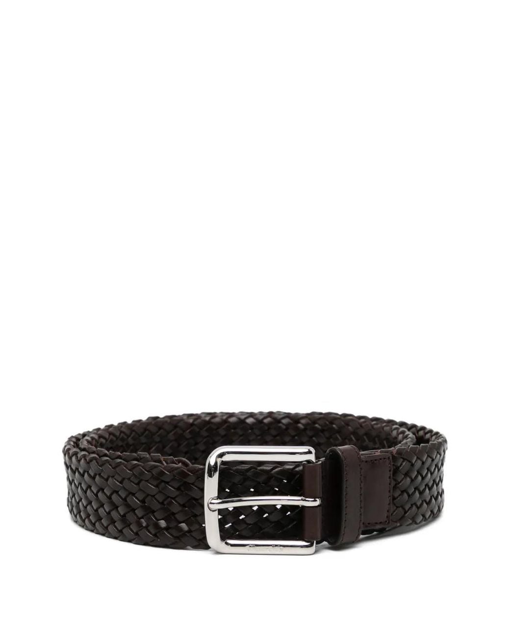Church's Black Woven Buckle Belt for men