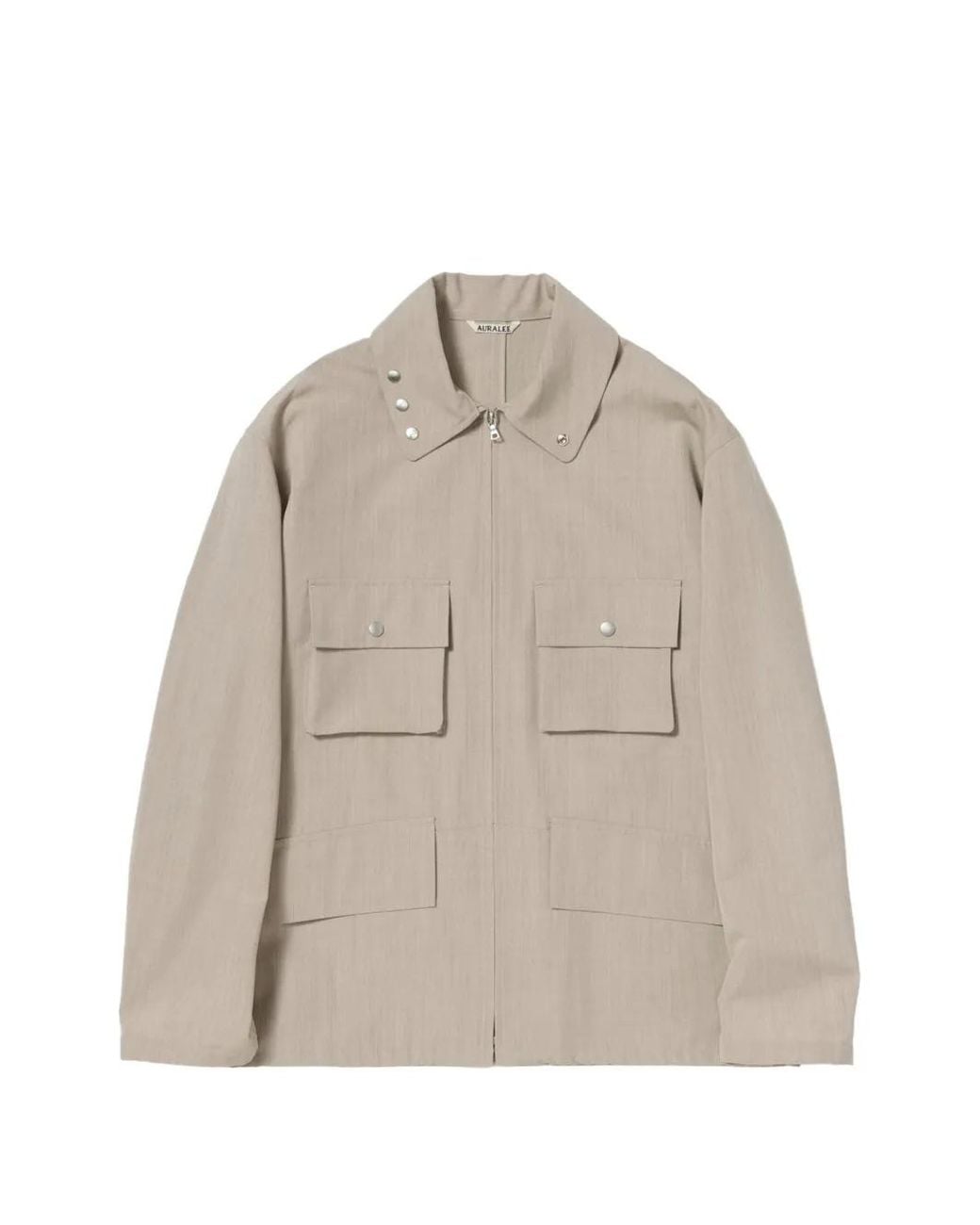 Auralee Natural Button-Detail Jacket for men