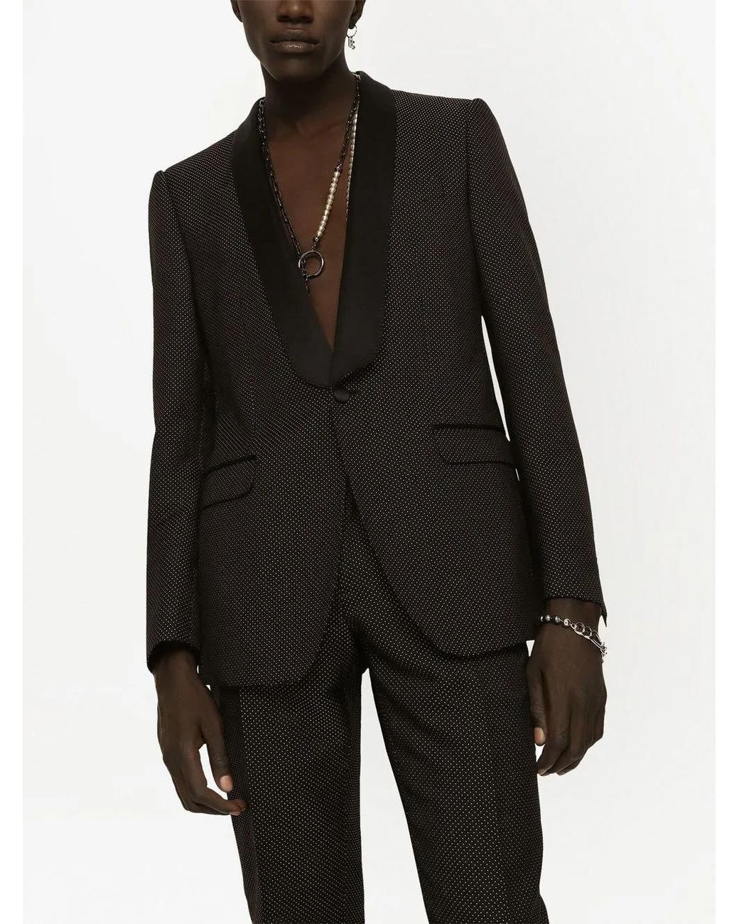 Dolce & Gabbana Black Martini-Fit Tuxedo Suit for men