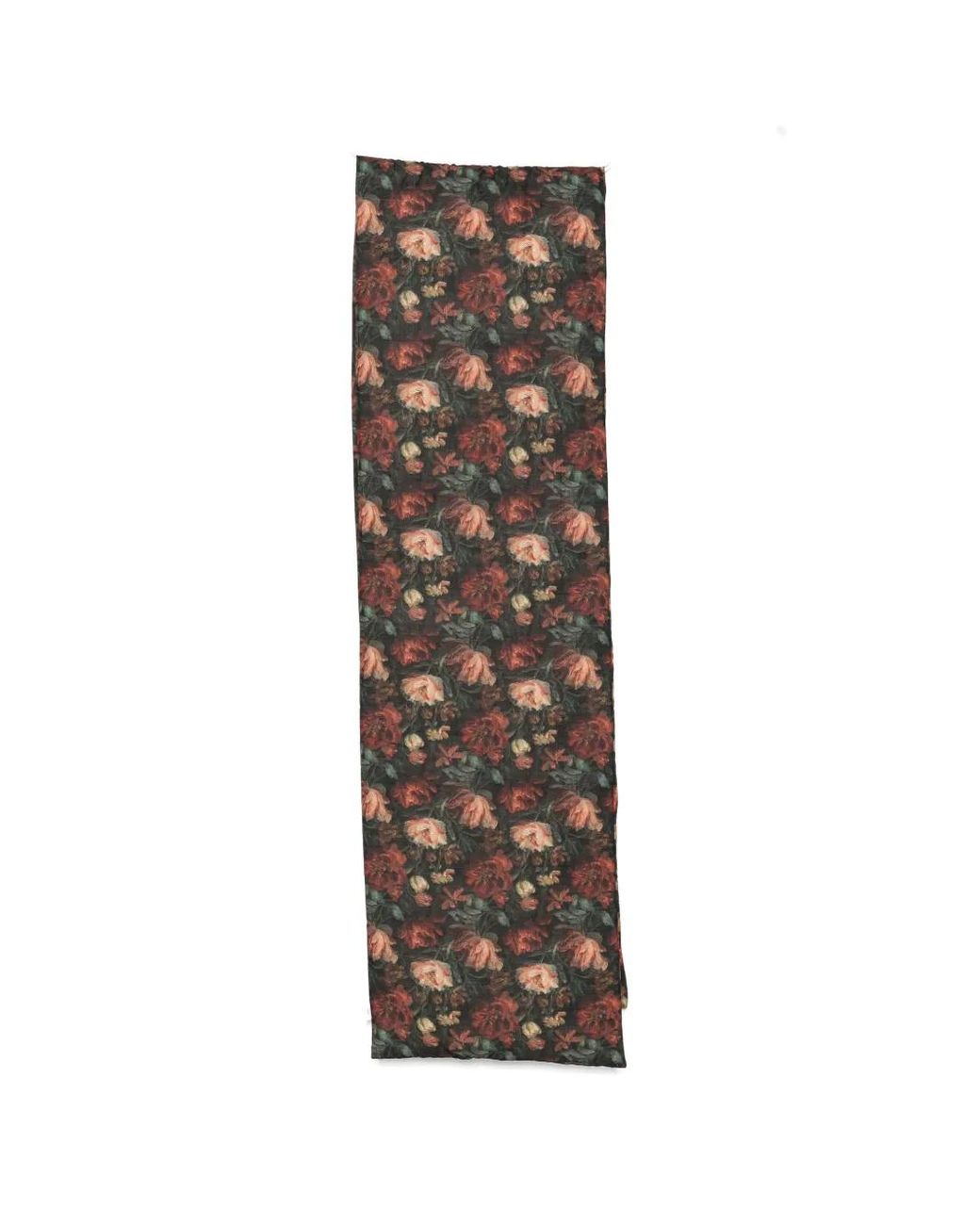 R13 White Floral-Print Scarf