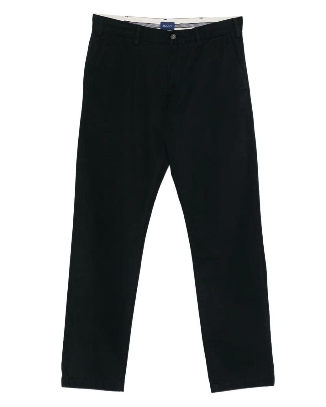 Gant Black Straight-Leg Trousers for men