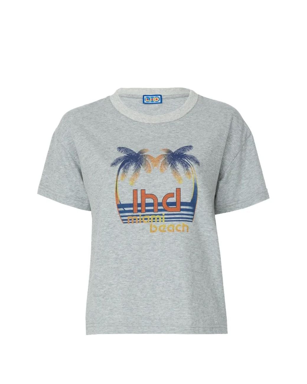 LHD Gray Palm Print T-Shirt