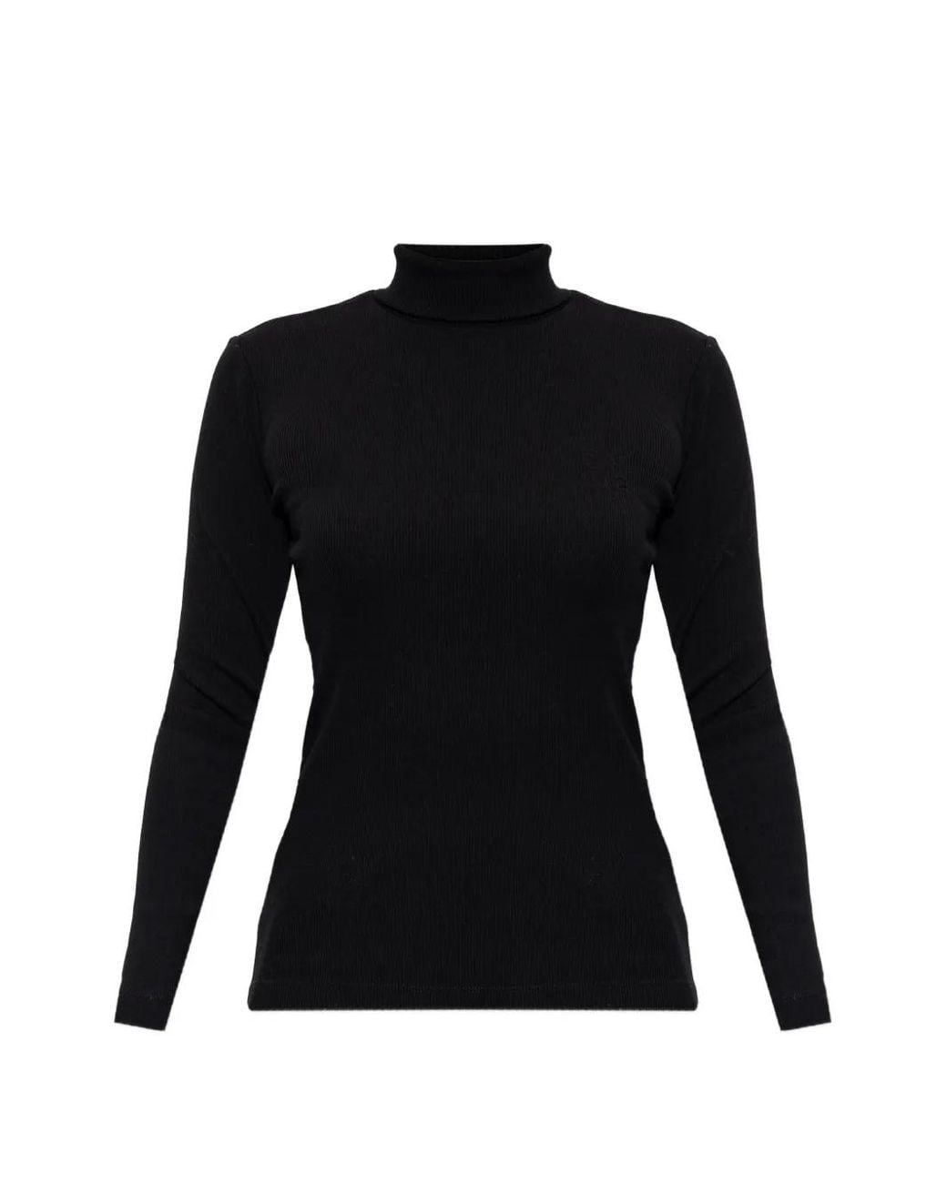 Max Mara Black Ribbed-Knit Sweater