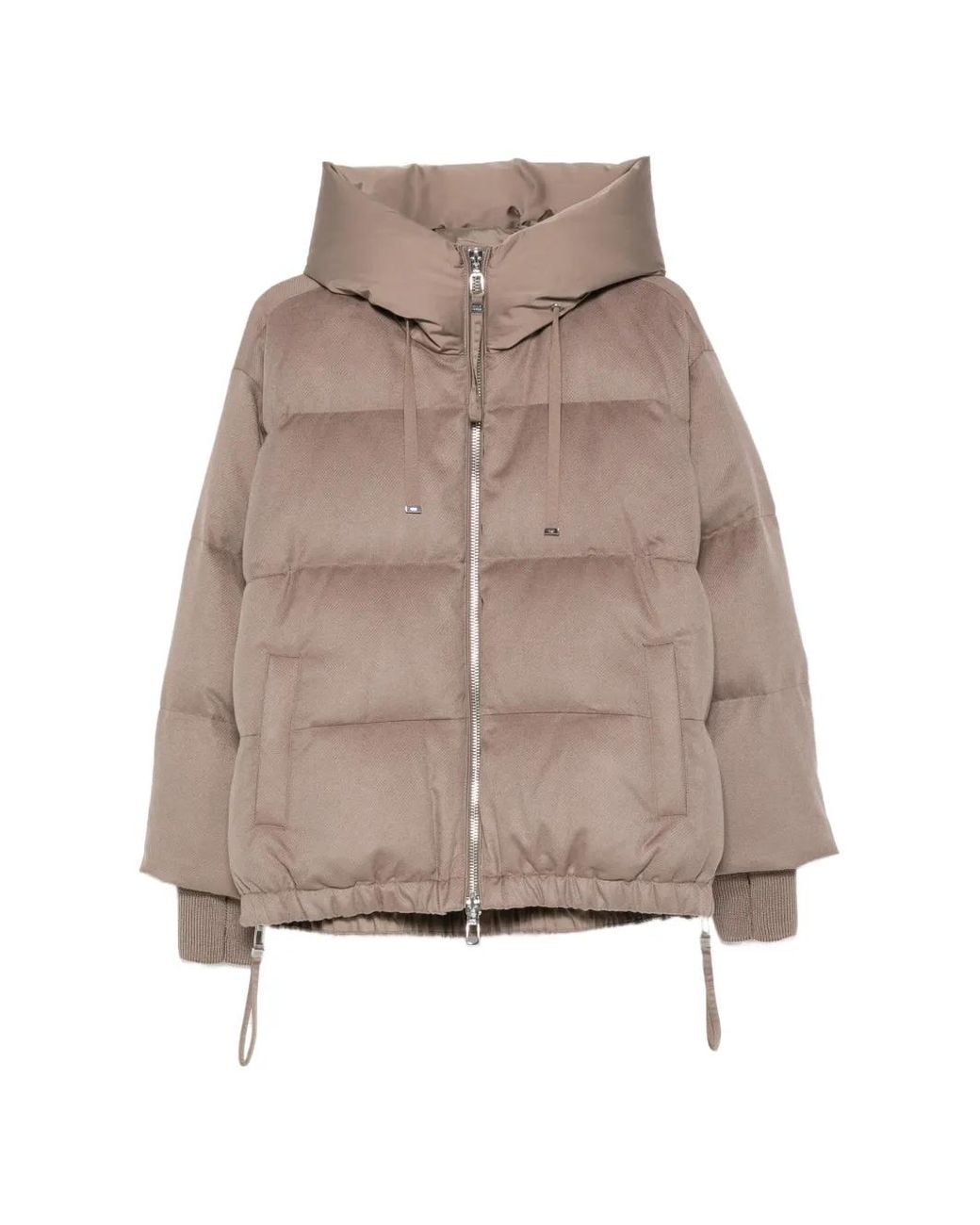 DUNO Natural Quilted Hooded Jacket