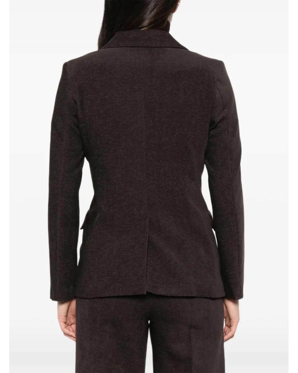 Emme Brown Emmponte Double-Breasted Blazer