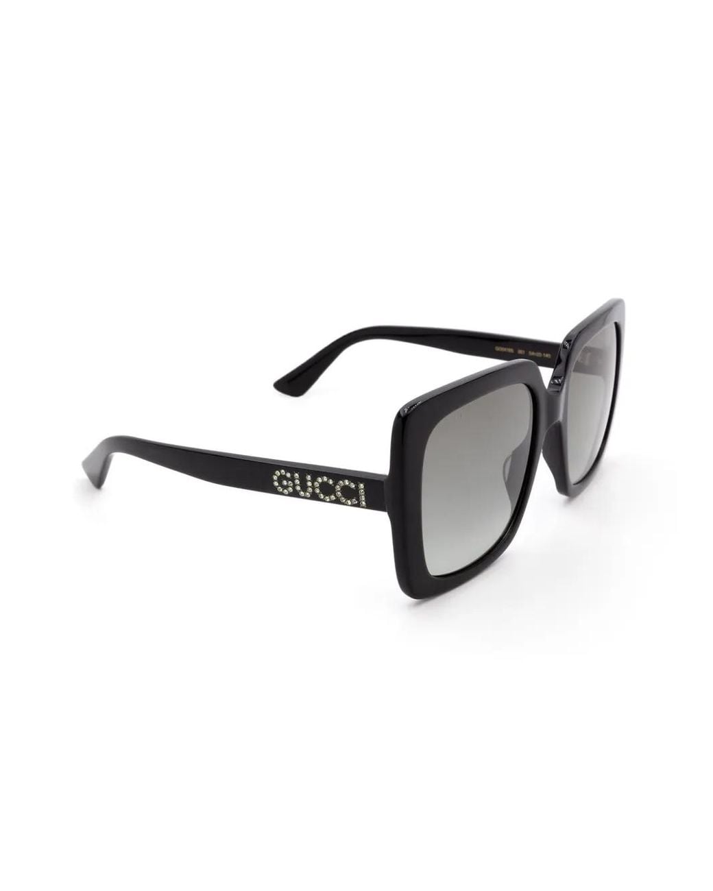 Gucci Black Oversized-Frame Sunglasses