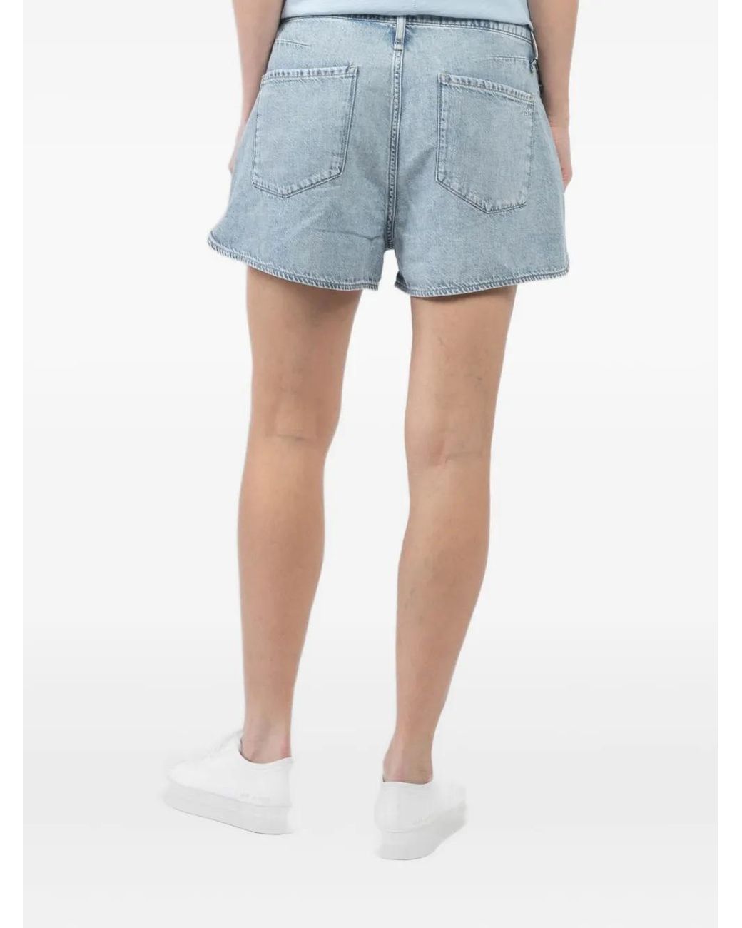 Rag & Bone Blue Drawstring Denim Shorts