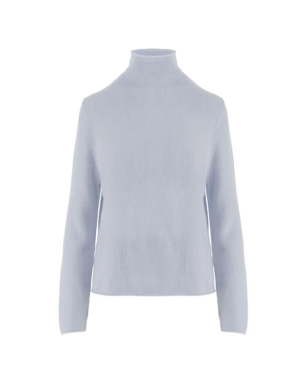 Allude Blue Turtleneck Cashmere Sweater
