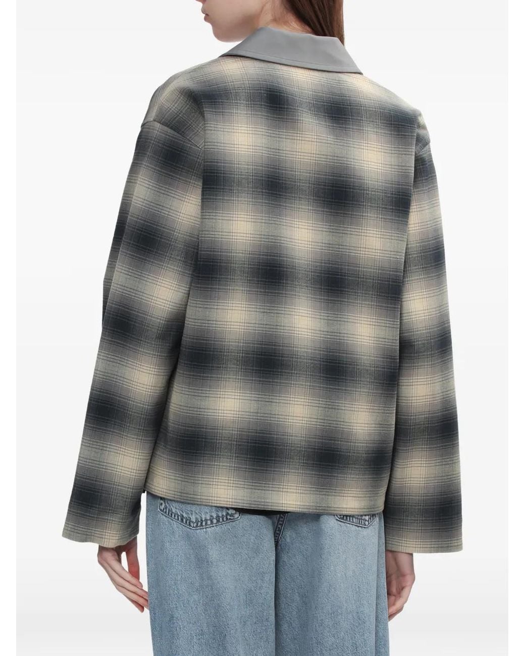 Rag & Bone Gray Reversible Plaid Jacket