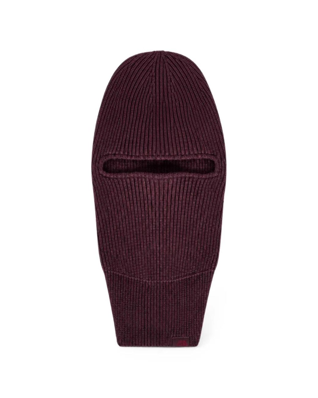 The North Face Purple Ribbed-Knit Balaclava for men