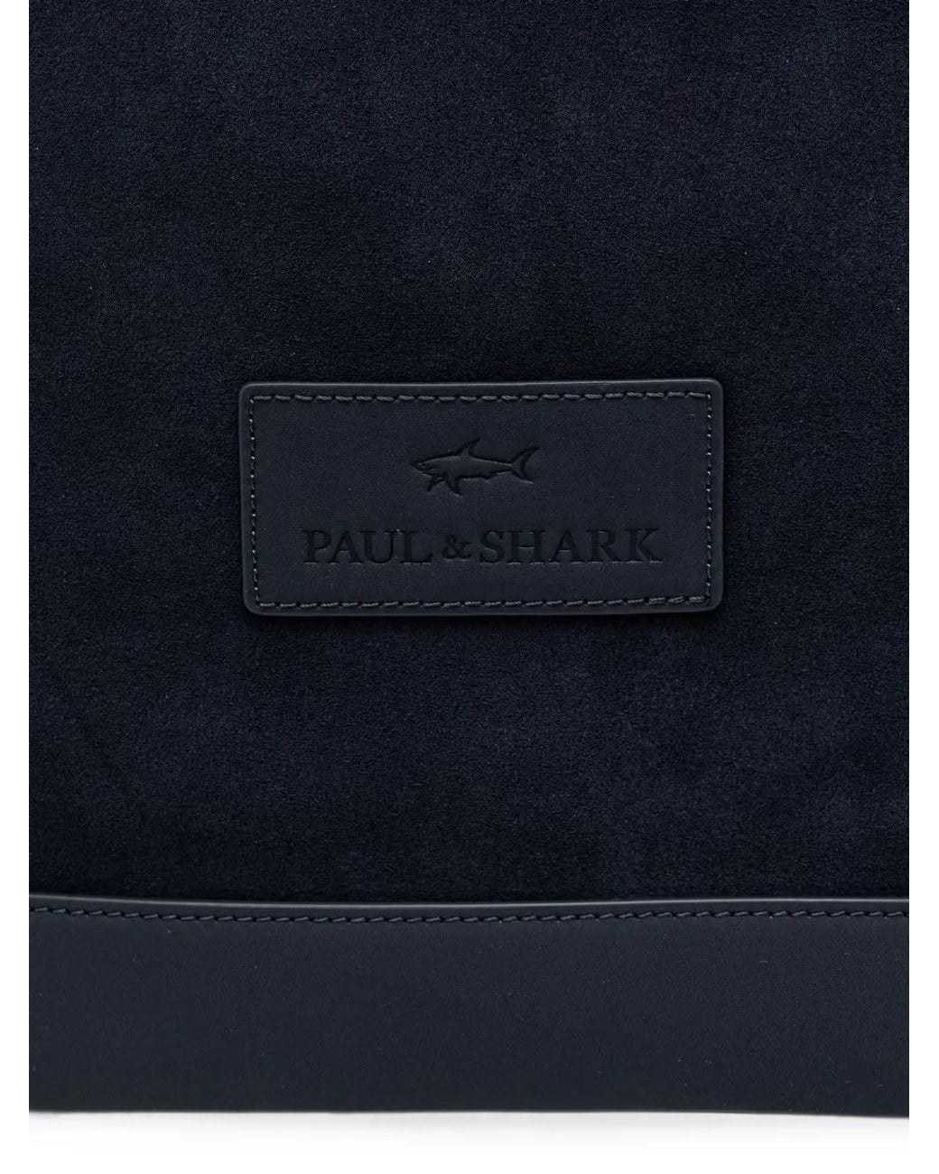 Paul & Shark Blue Sac À Dos Firenze En Cuir À Empiècements En Daim for men