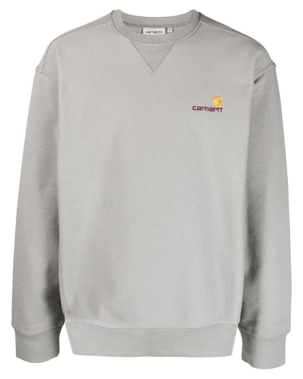 Carhartt Gray American Script Cotton Blend Sweatshirt for men