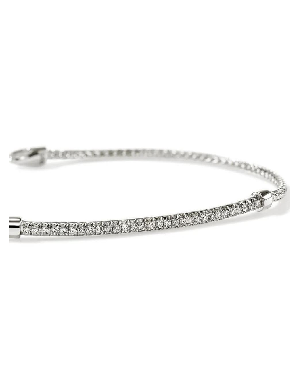 John Hardy White Bracelet Jh Essential Pavé De Diamants