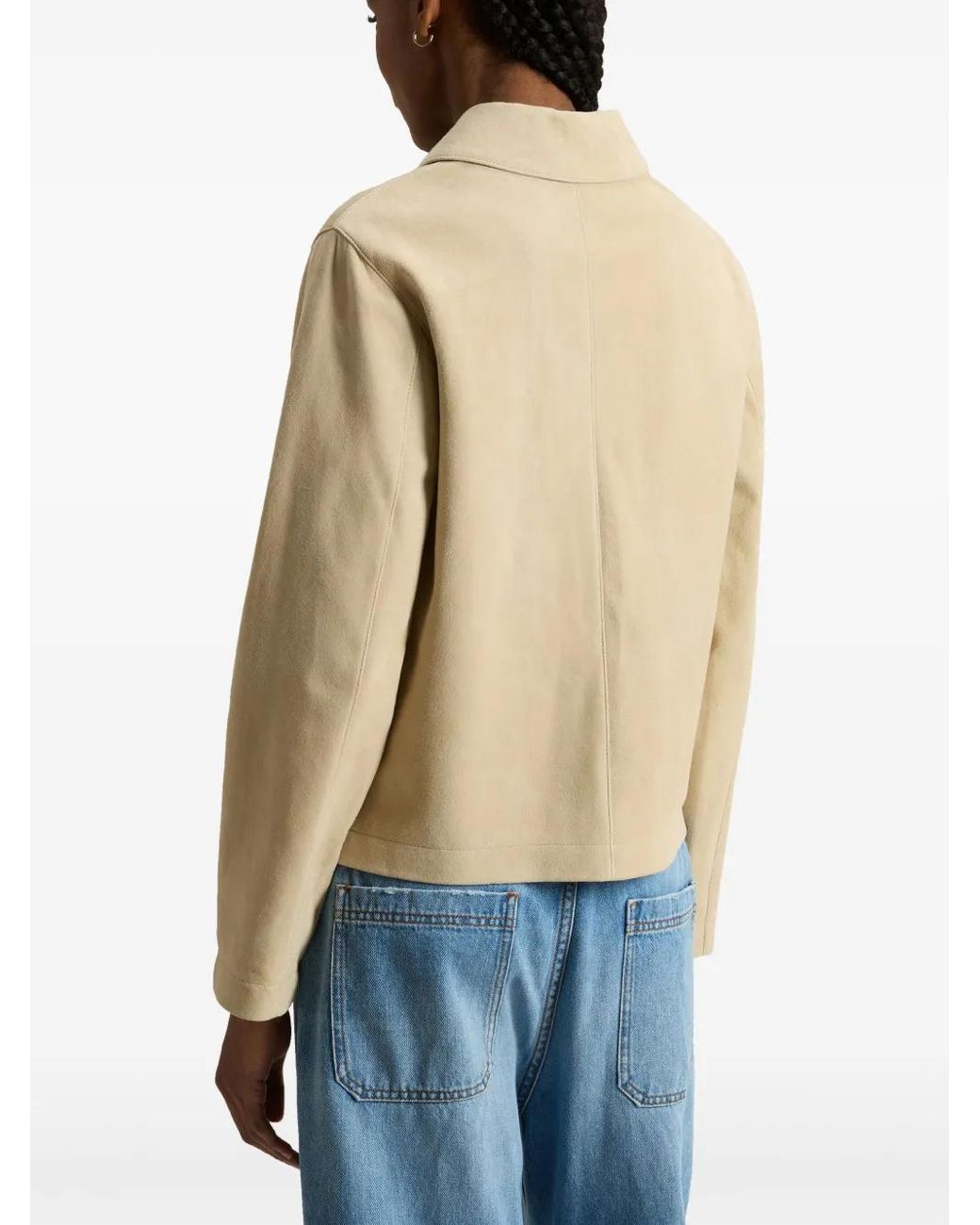 Woolrich Natural Jacke Aus Wildleder