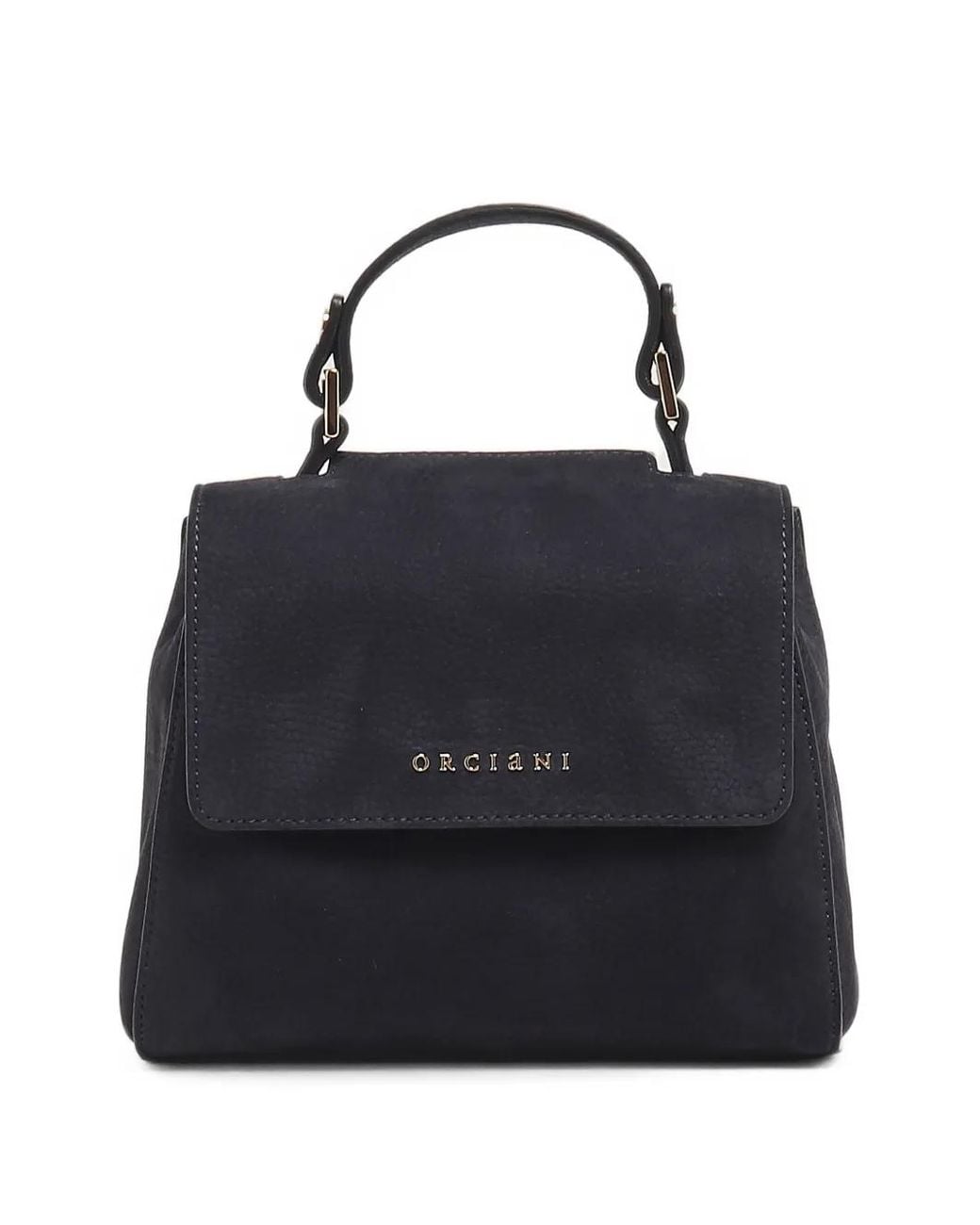 Orciani Black Mini Sveva Nabucco Logo-Plaque Tote Bag