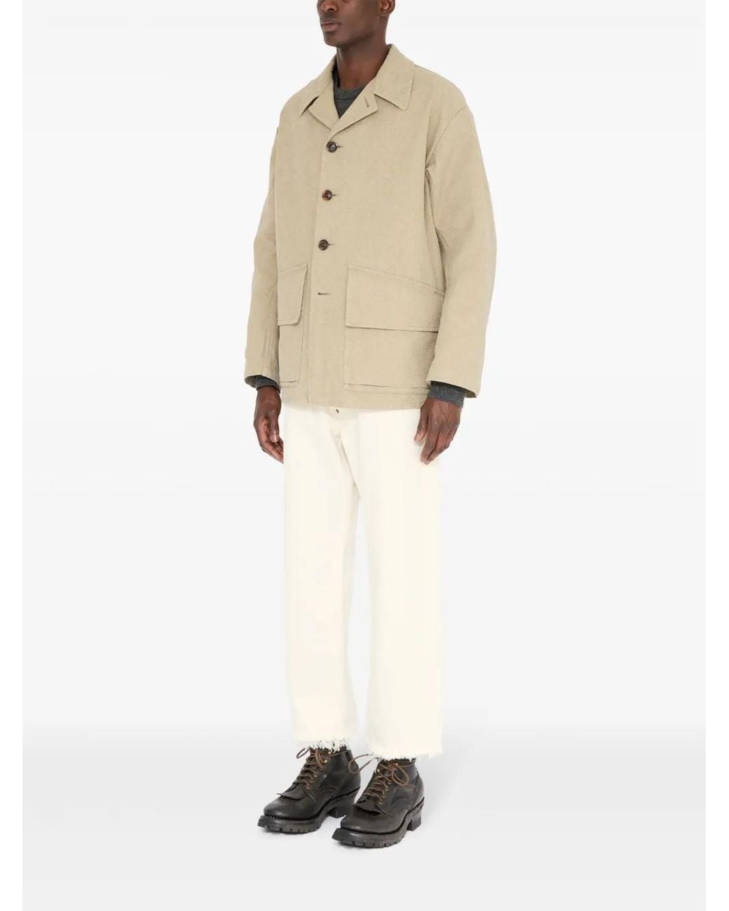 Maison Margiela Natural Cotton Shirt Jacket for men