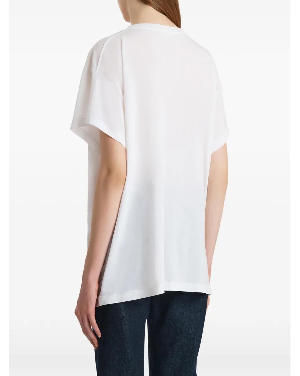 Khaite White Wanda T-Shirt