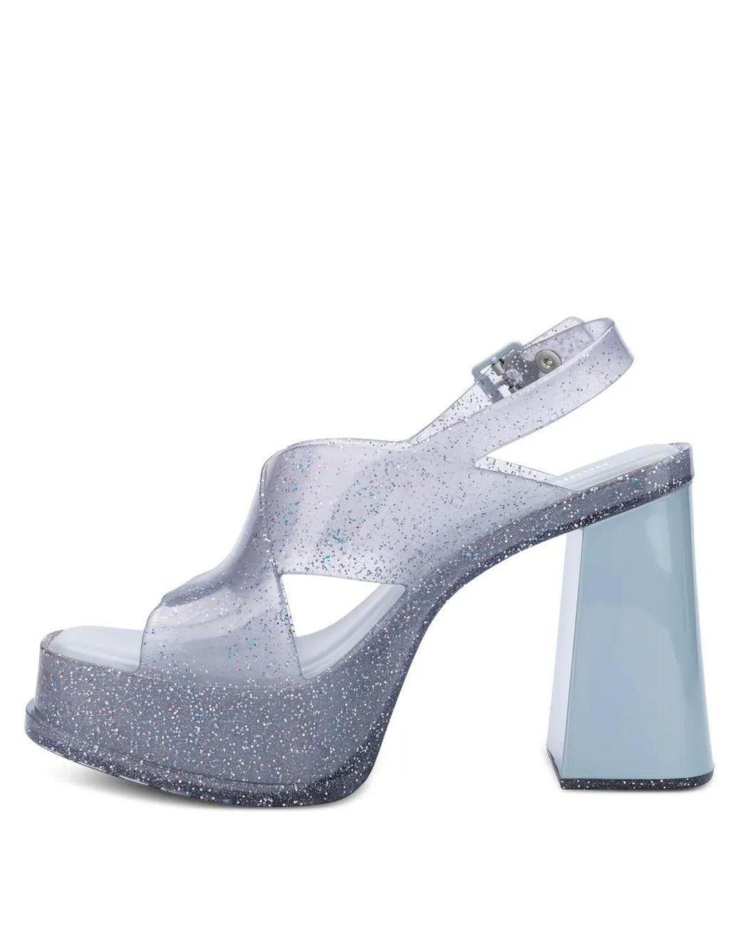 Melissa Blue Dance Heel Platform Pumps