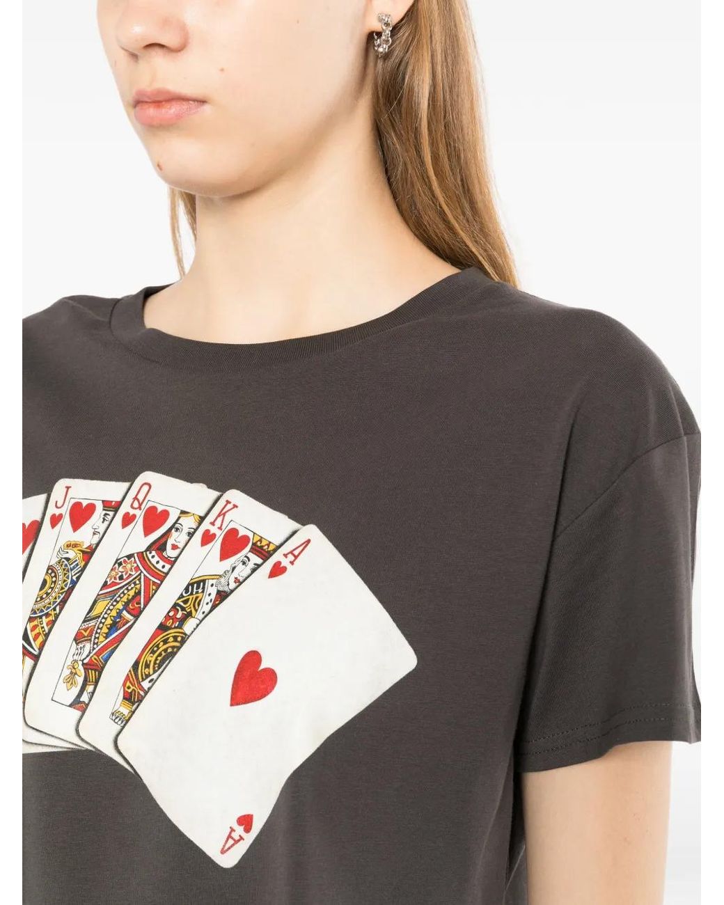 Melt Black T-Shirt Crop À Imprimé Graphique
