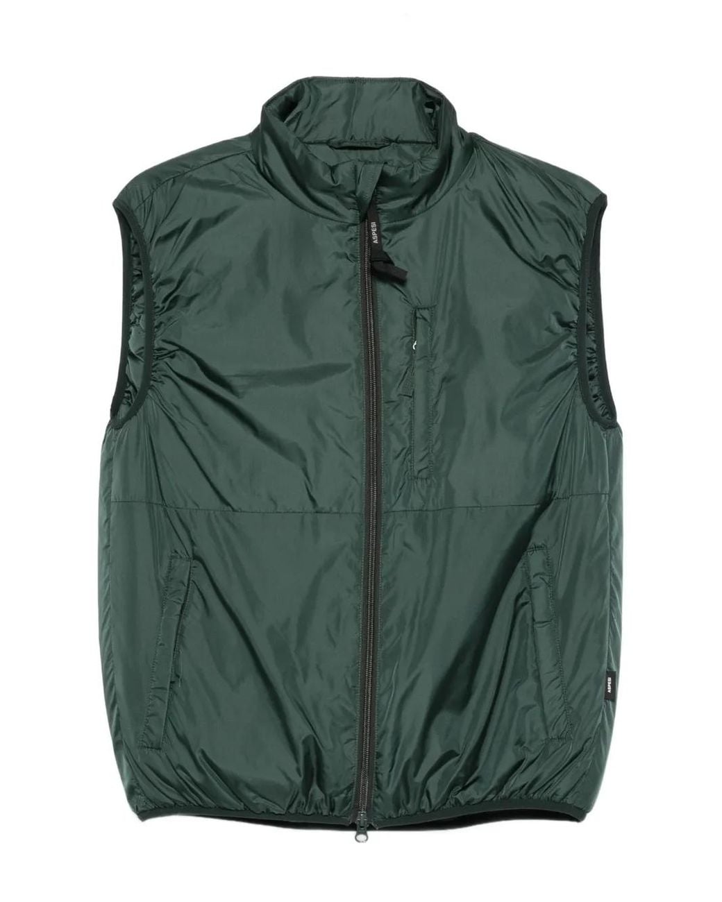 Aspesi Green Jil Zip-Fastening Gilet for men