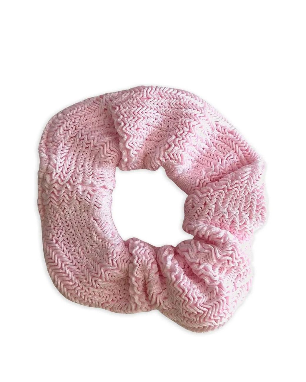 Paramidonna Pink Textured Scrunchie