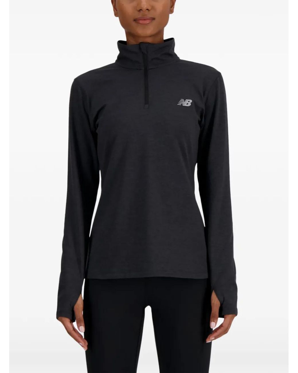 New Balance Black Sport Sssentials Space Dye 1/4 Dip