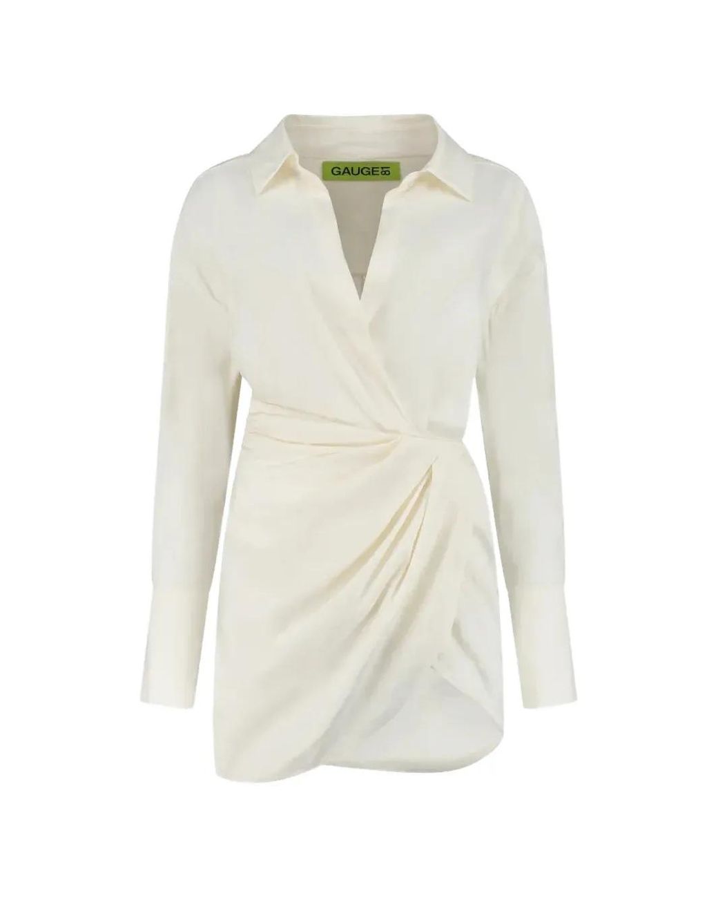 GAUGE81 White Puno Mini Shirt Dress