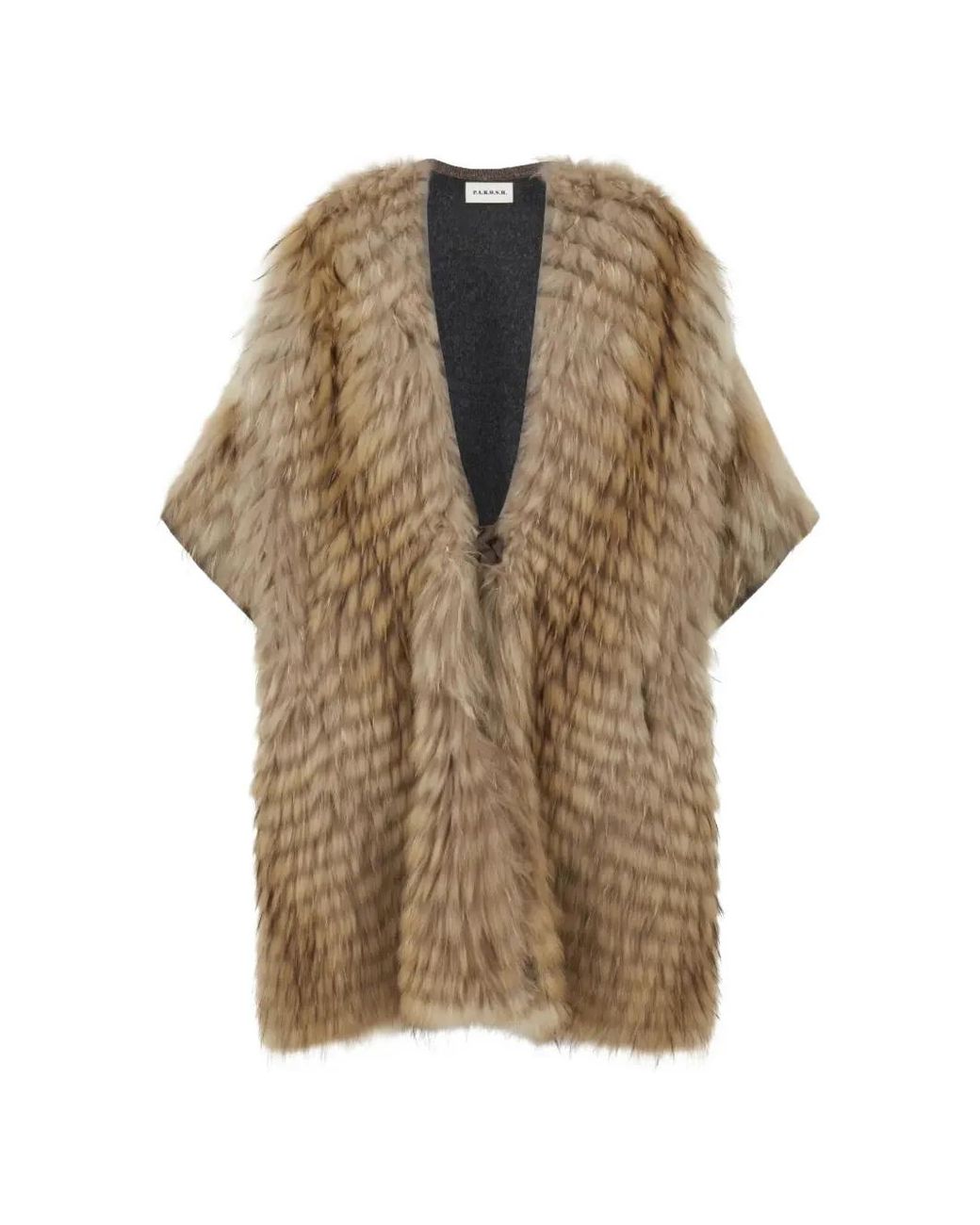 P.A.R.O.S.H. Natural Fur Gilet