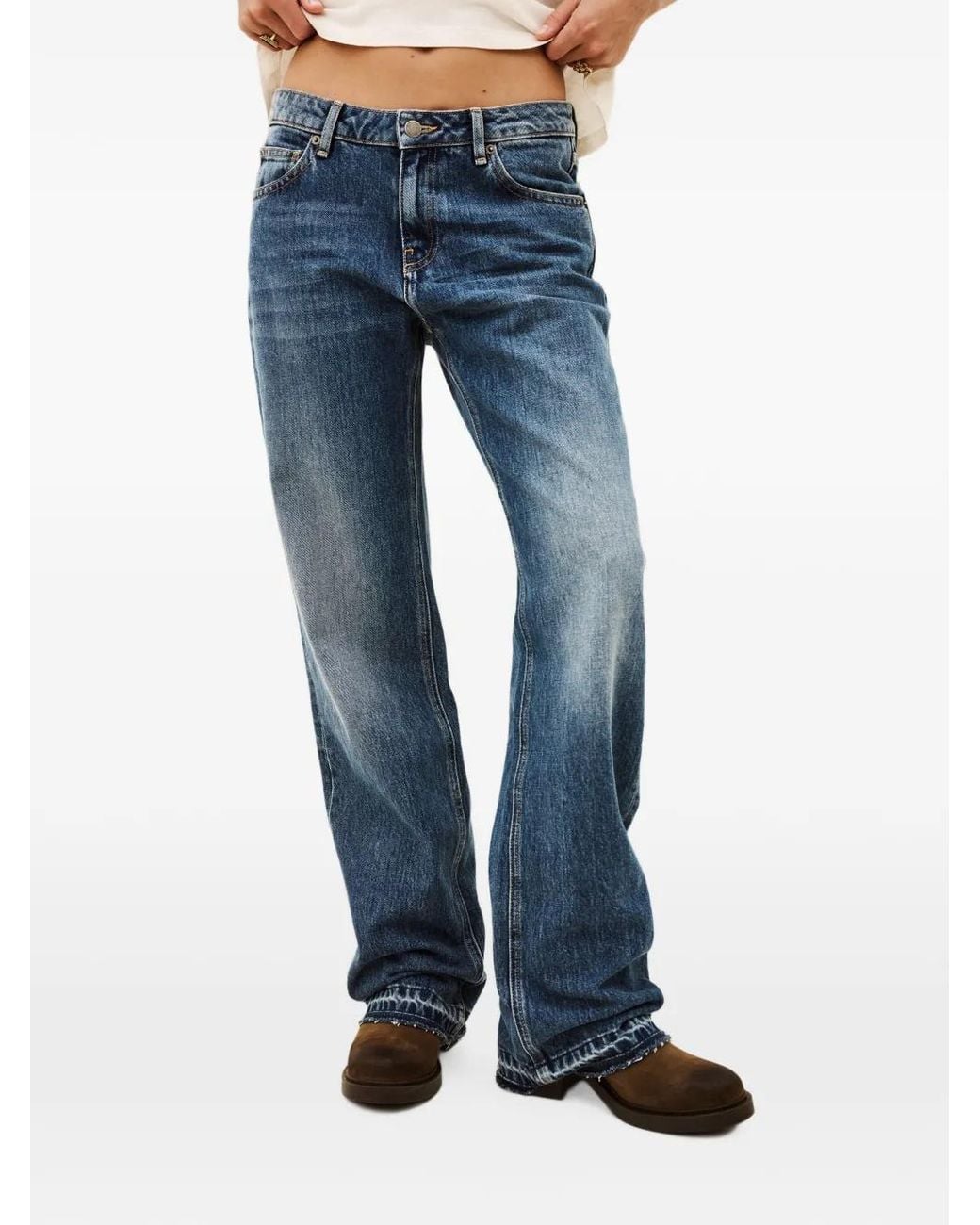 Ba&sh Blue Vana Wide-Leg Jeans