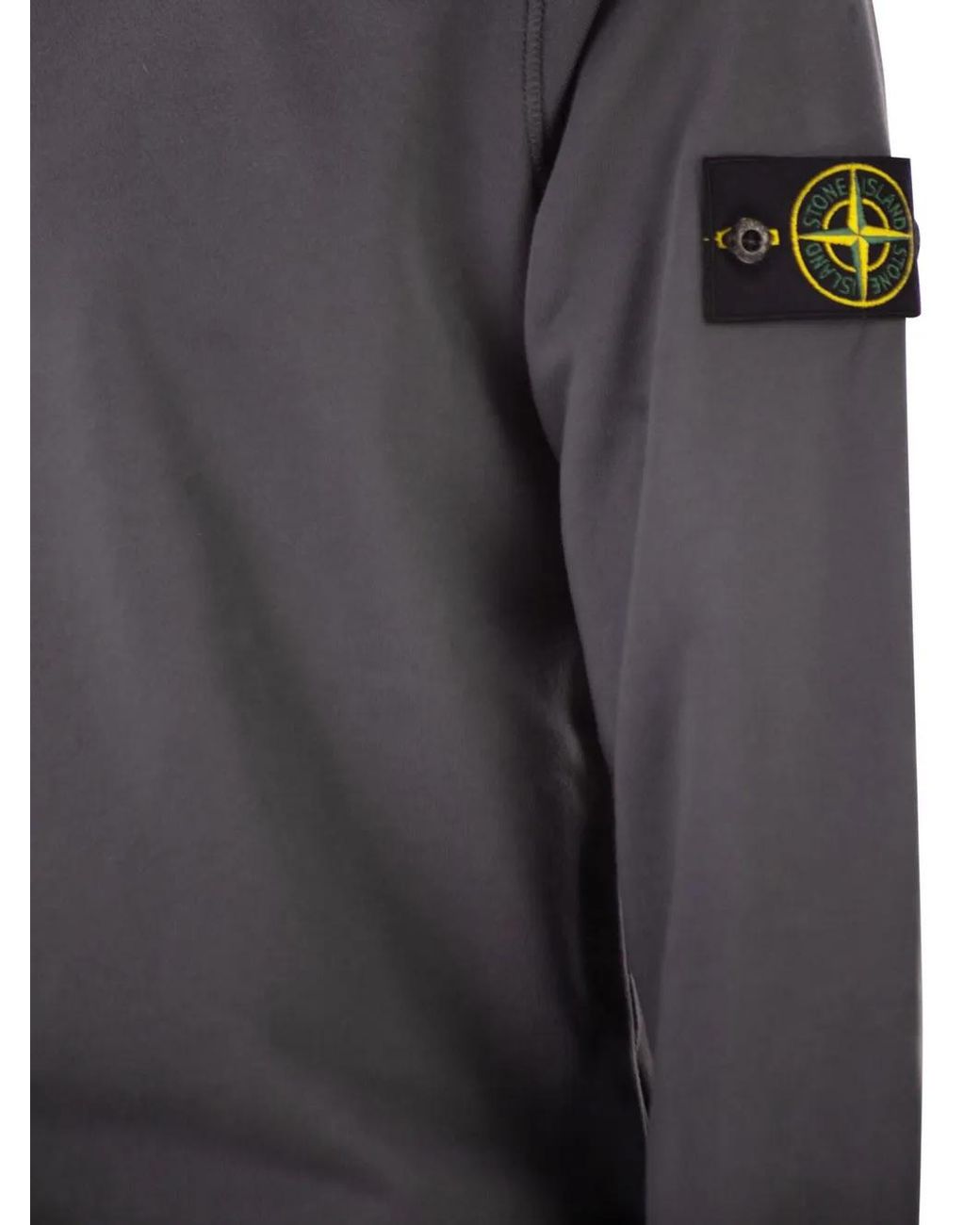 Stone Island Blue Round Neck Sweatshirt for men