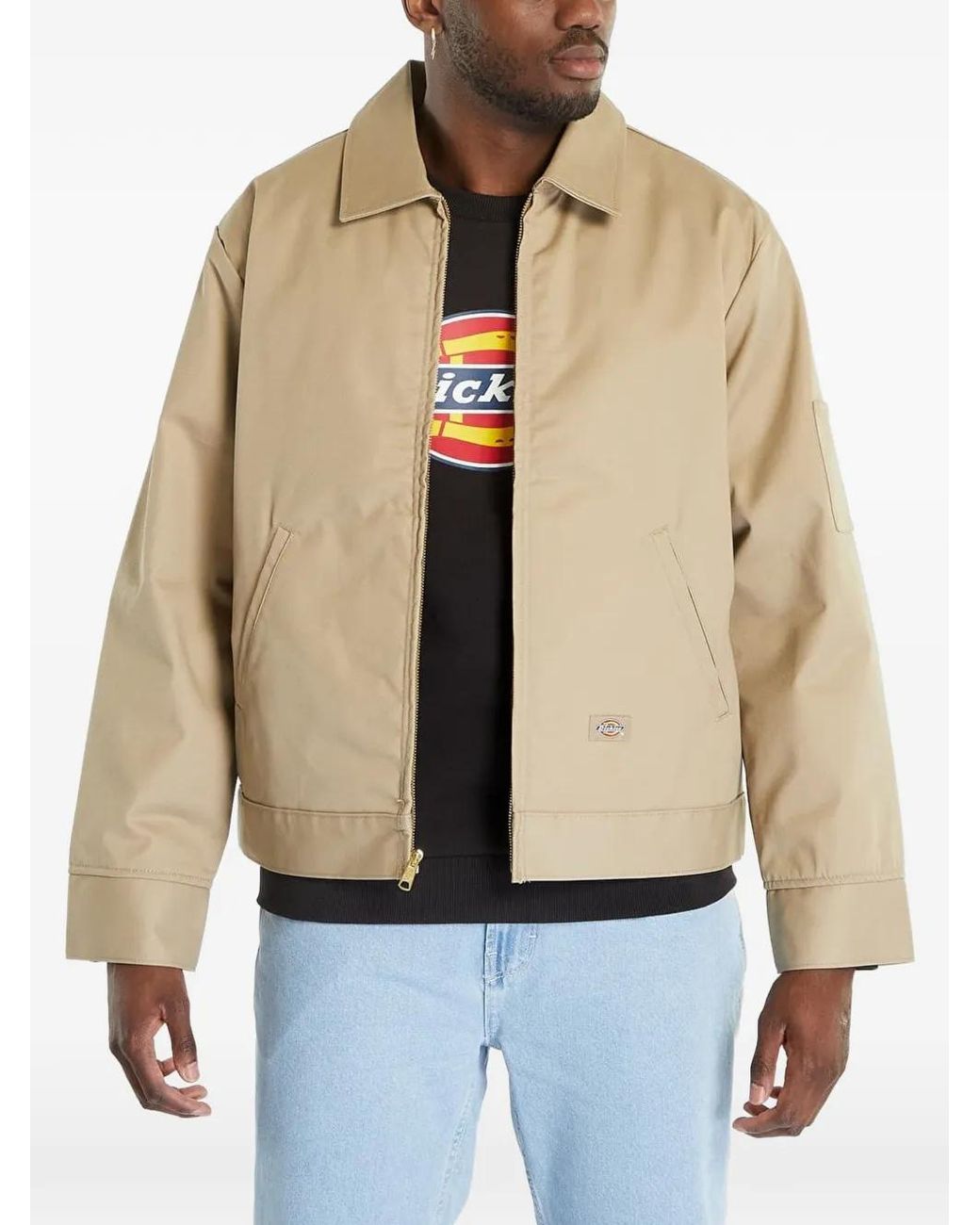 Dickies Natural Zip-Up Shirt Jacket for men