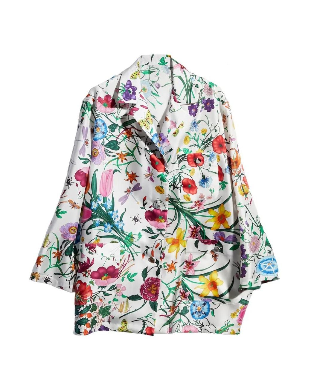 Gucci White Chemise Printed