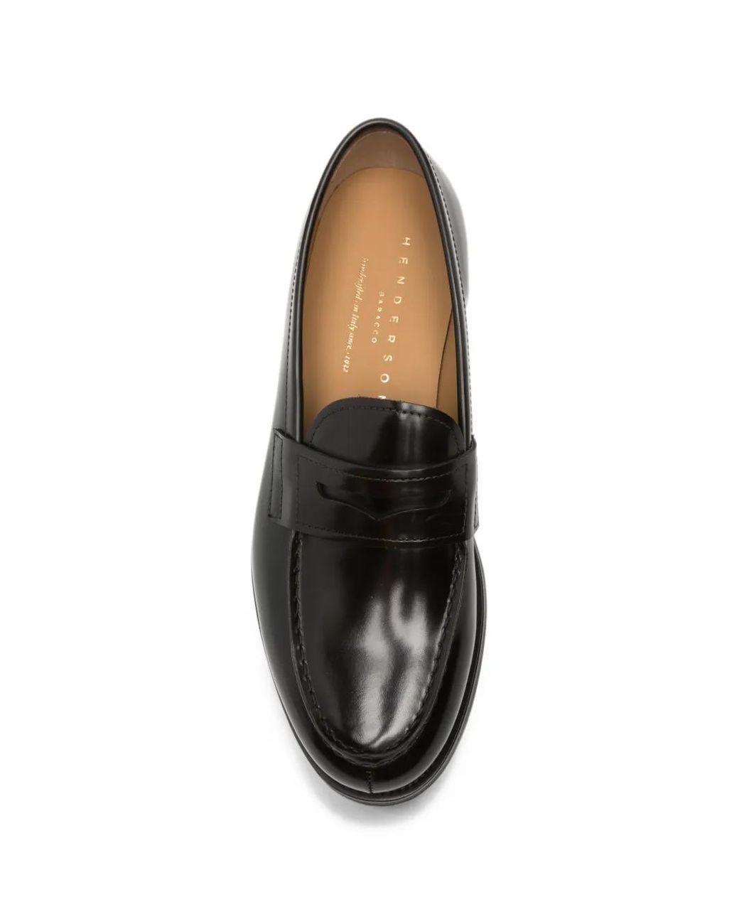 Henderson Black Polished Leather Loafers for men