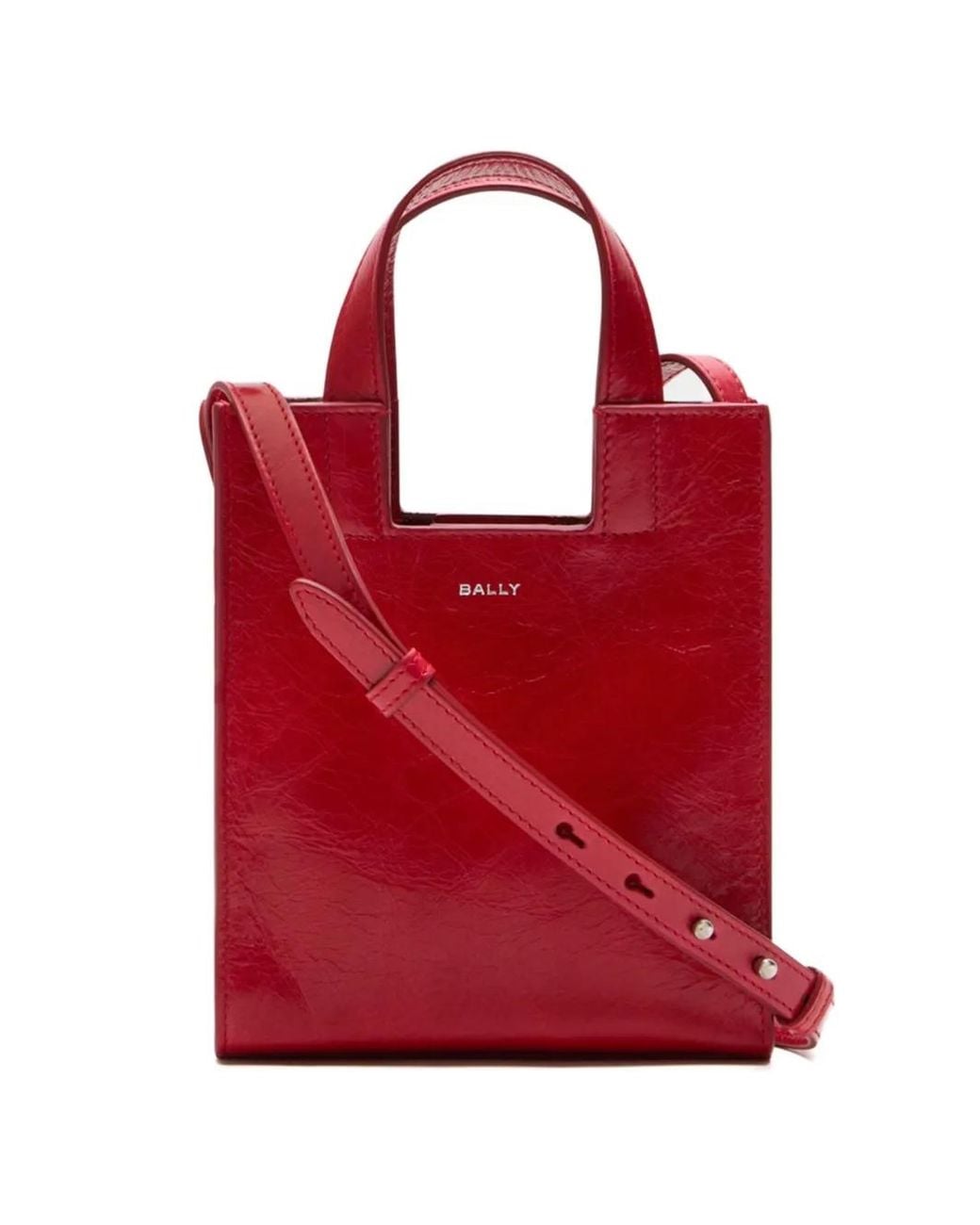 Borsa Tote Easy Piccola di Bally in Red
