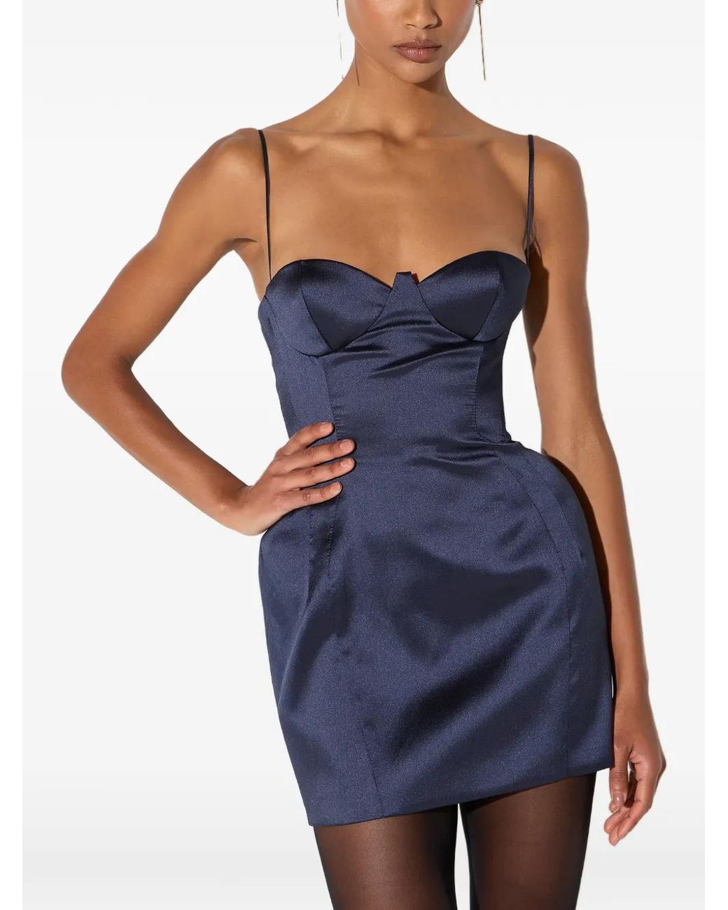 Elisabetta Franchi Blue Mini Dress