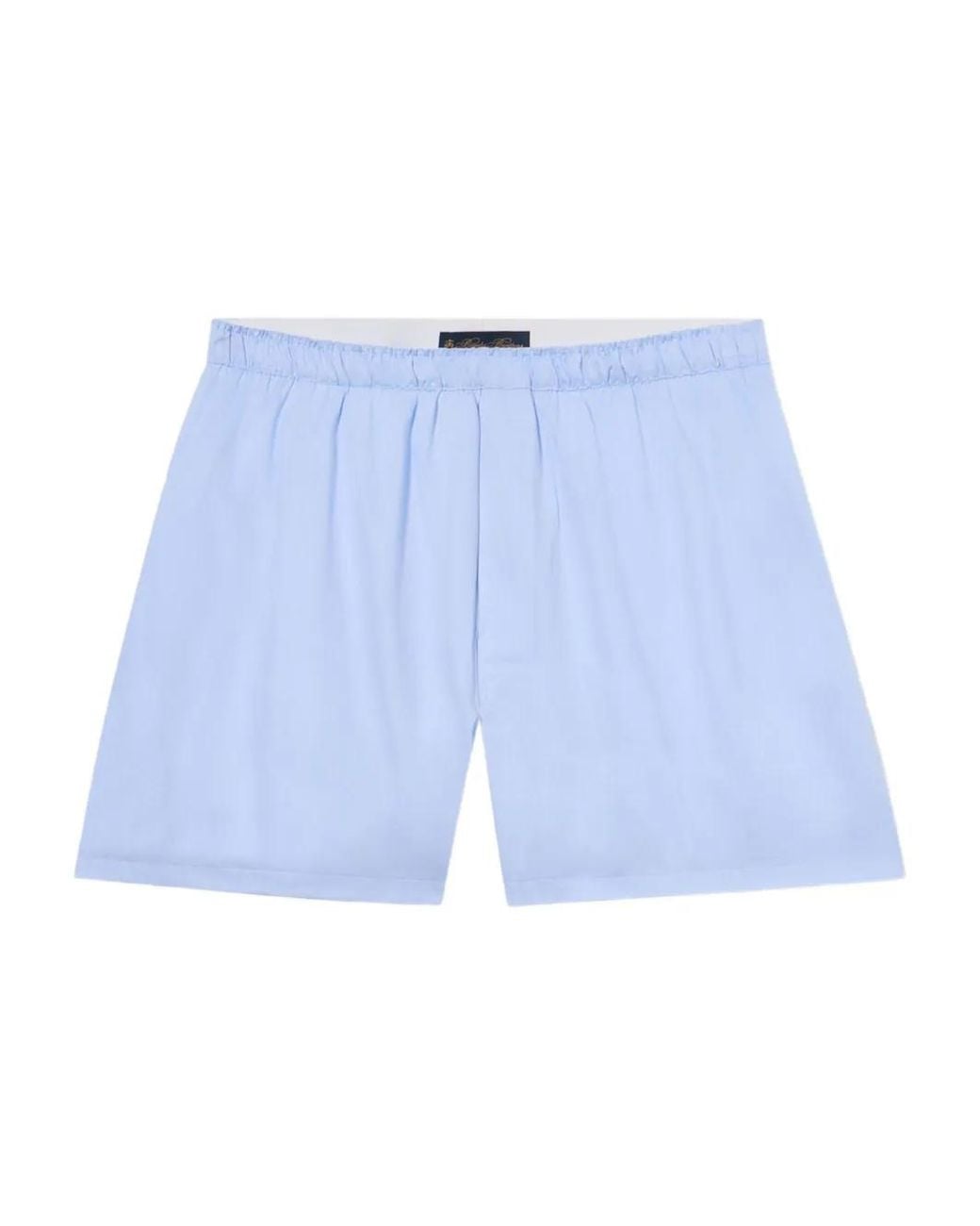 Brooks Brothers Blue Cotton Boxer Shorts for men