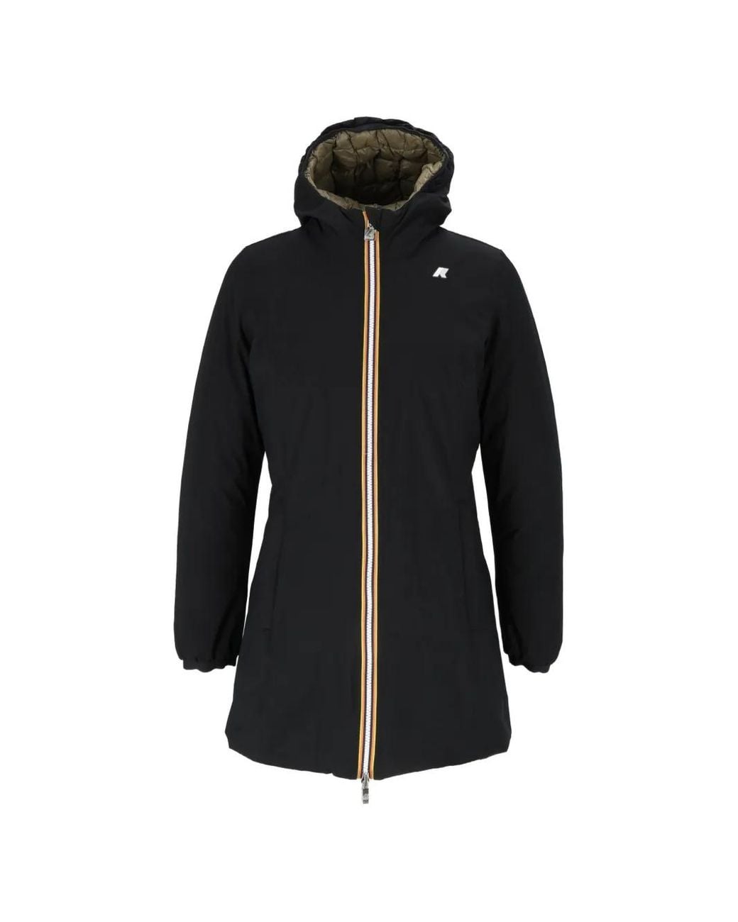 K-Way Black Reversible Hooded Jacket