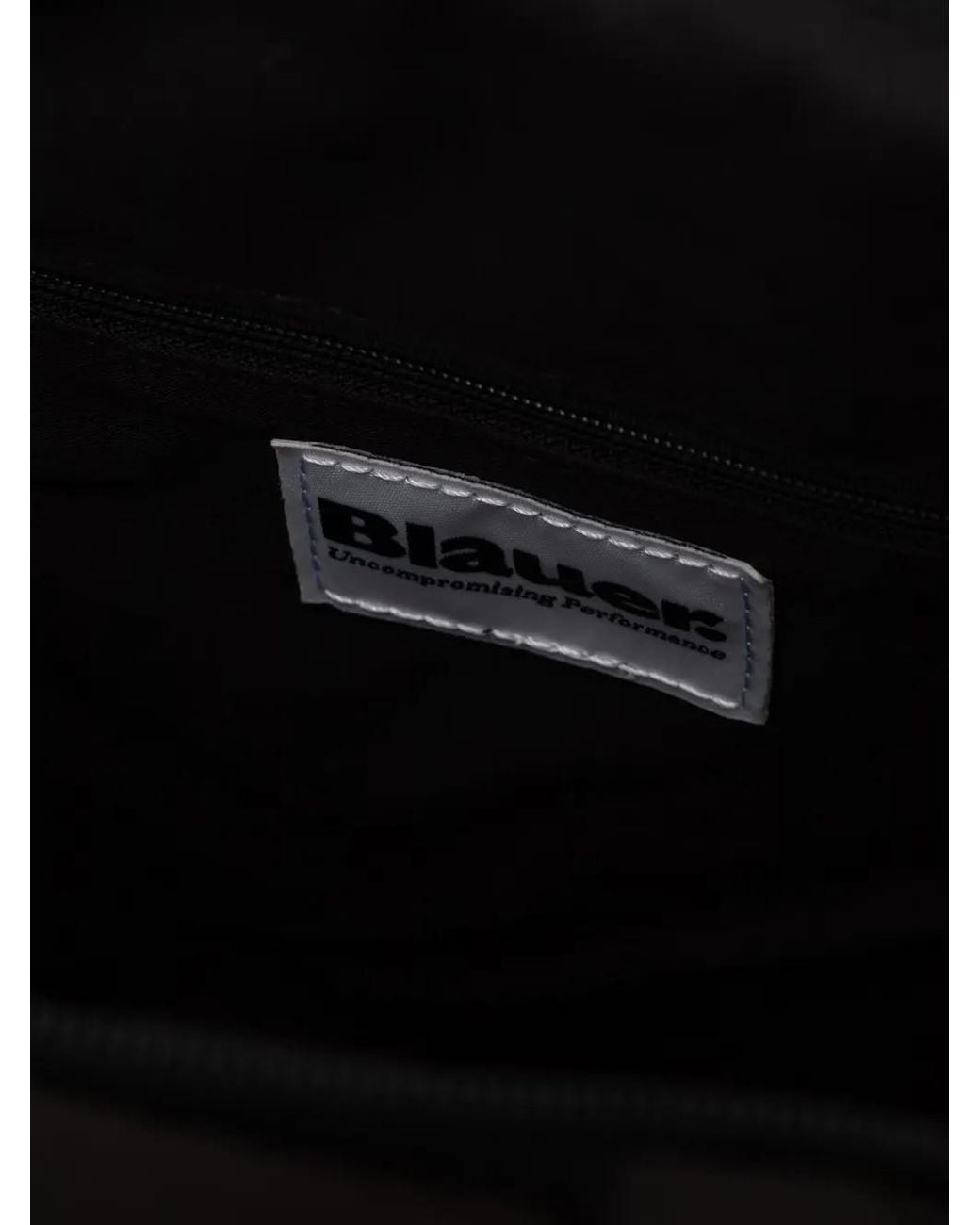 Blauer Black Quilted Logo-Patch Tote Bag