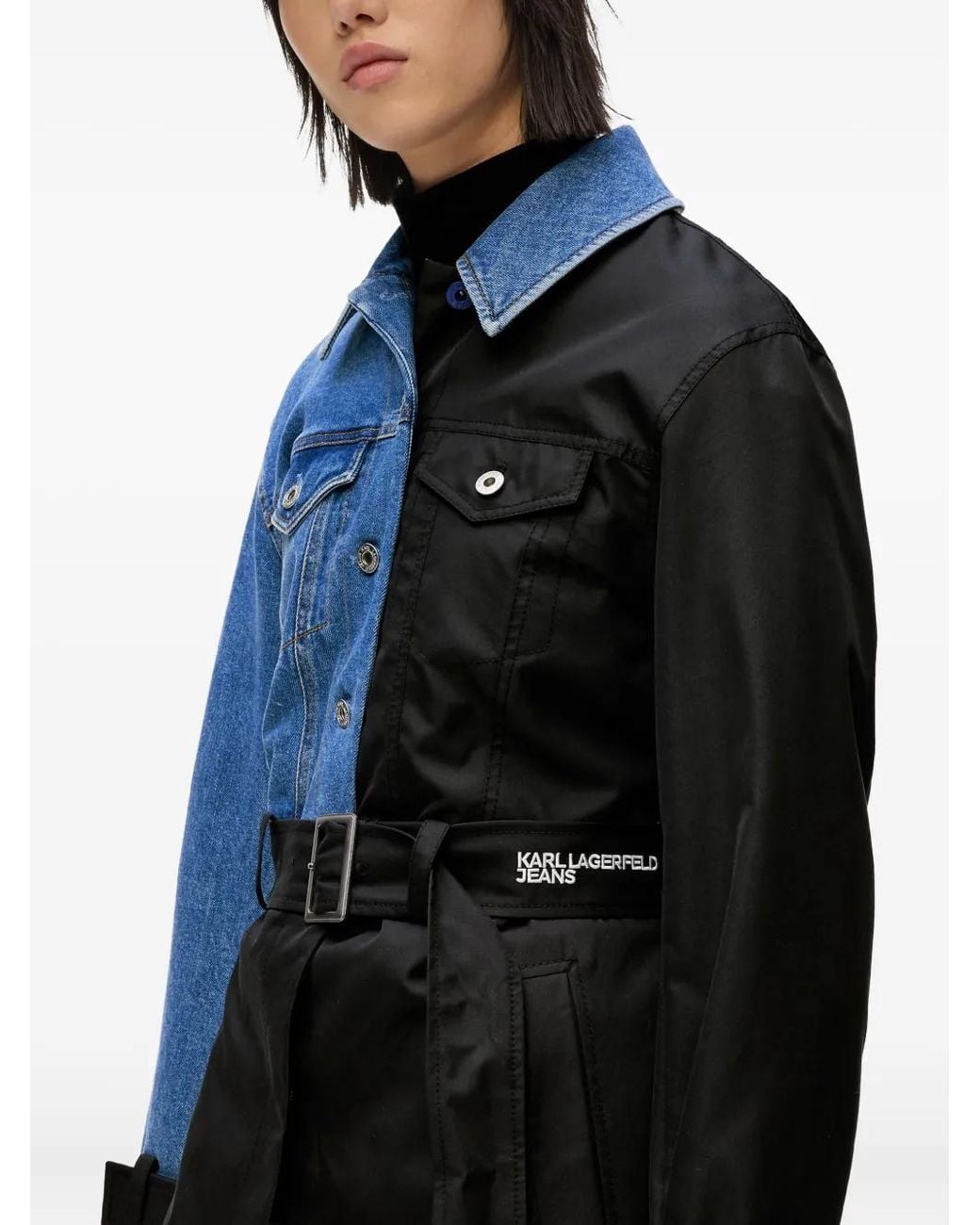 Karl Lagerfeld Blue Coats And Coats