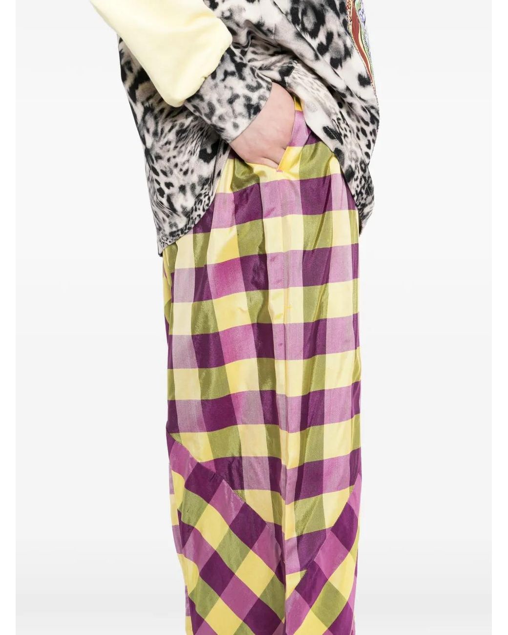 PENULTIMATE White Checked Trousers