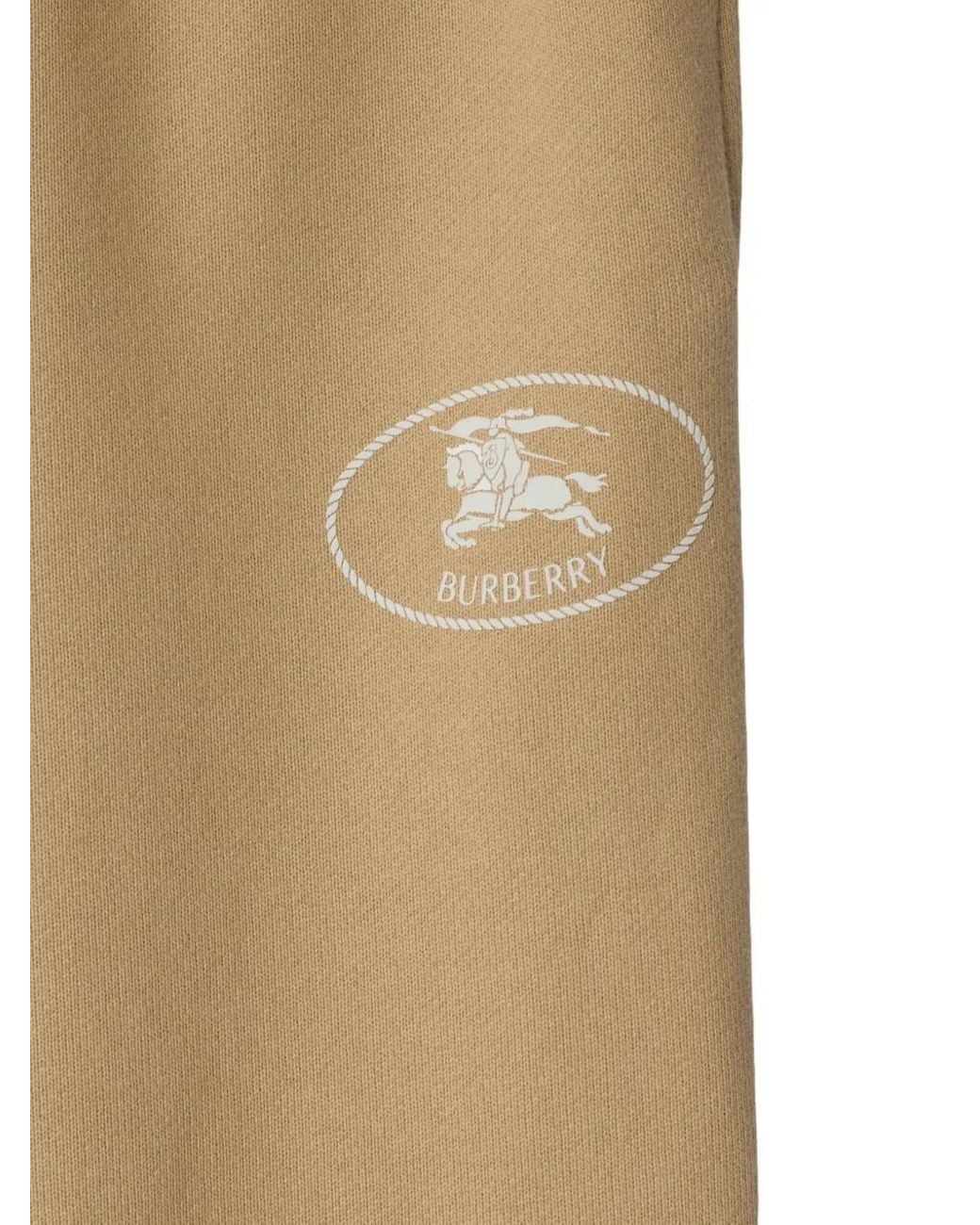 Burberry Natural Cotton Track Pants for men