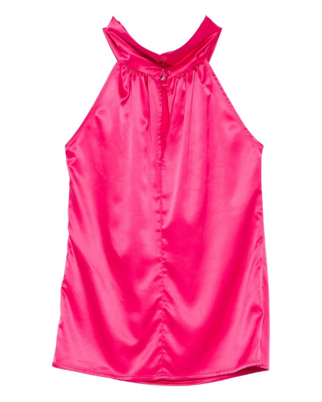 GIADA CURTI Pink Cowl-Neck Top